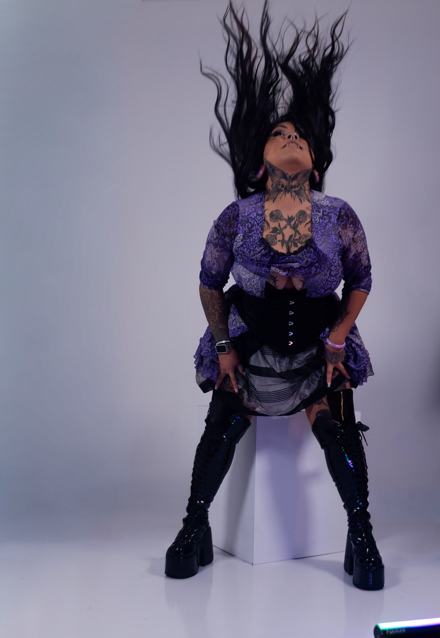 Spooky season creative photography session, styled editorial portraits by Kaylin Ross Photography