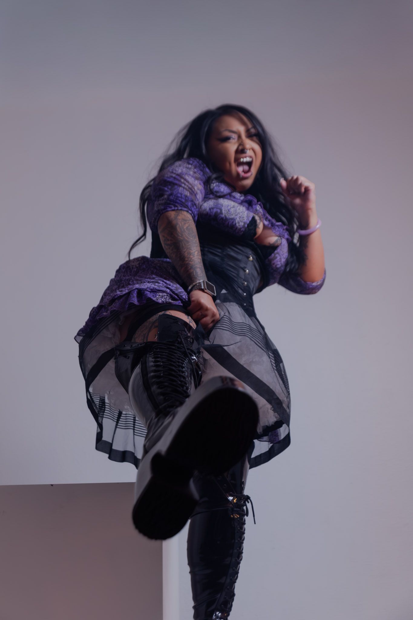 Spooky season creative photography session, styled editorial portraits by Kaylin Ross Photography