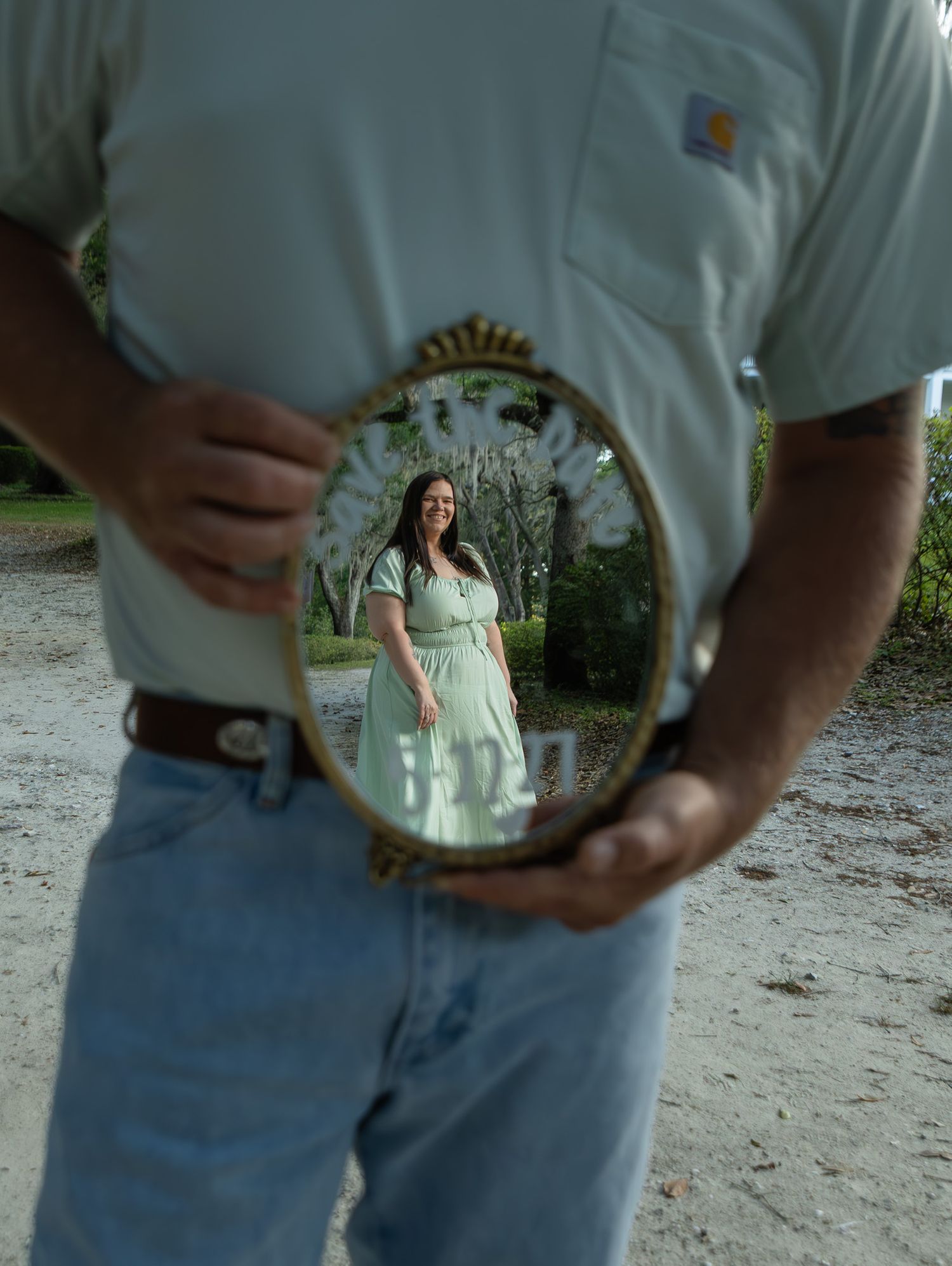 Natural light engagement portraits in Thomasville Georgia by Kaylin Ross Photography