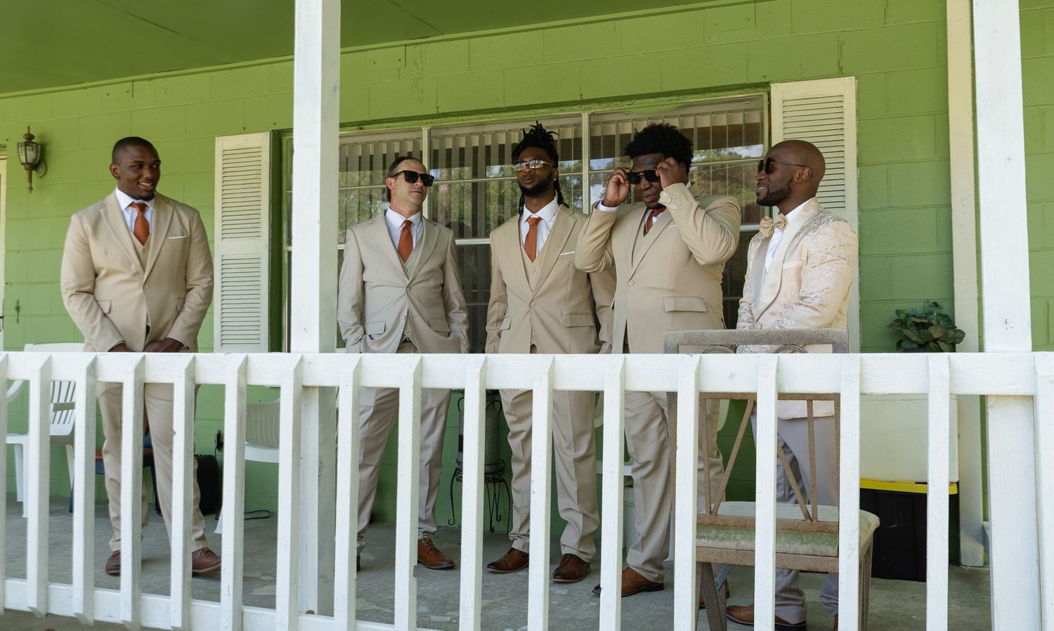 Outdoor backyard wedding ceremony in Georgia photographed by Kaylin Ross Photography