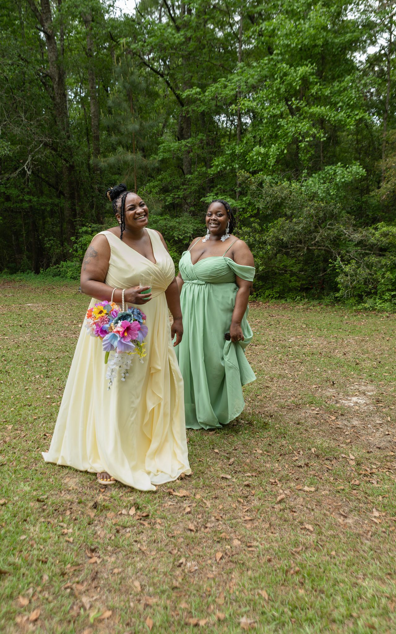Bride and groom portraits at intimate backyard wedding in Georgia, Kaylin Ross Photography