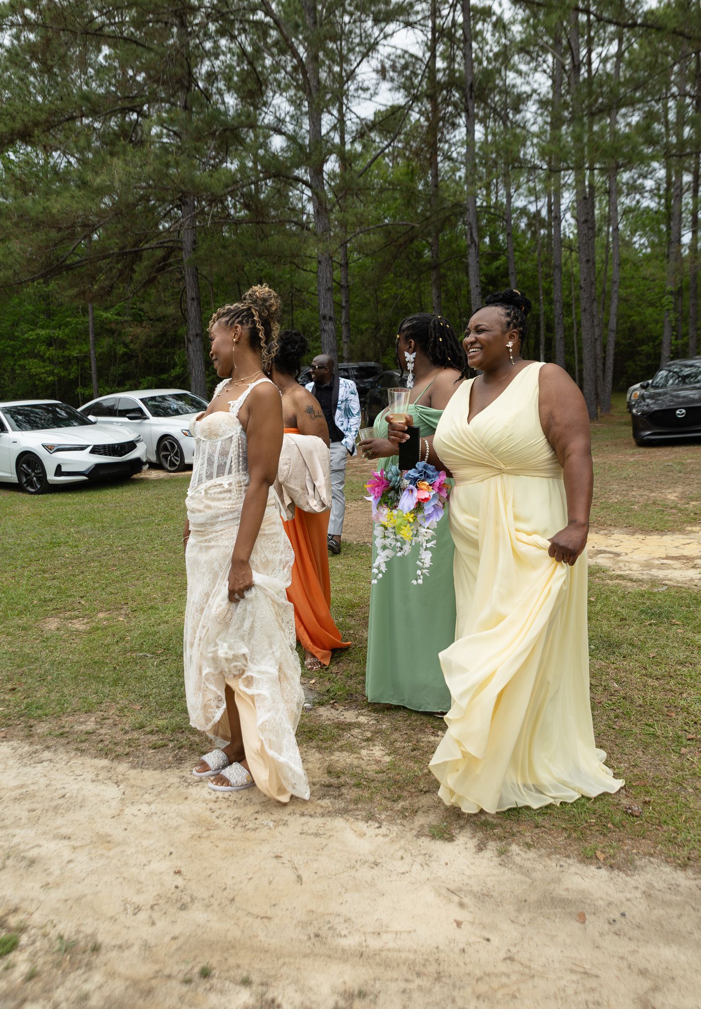 Candid wedding reception moment at Georgia backyard wedding, Kaylin Ross Photography