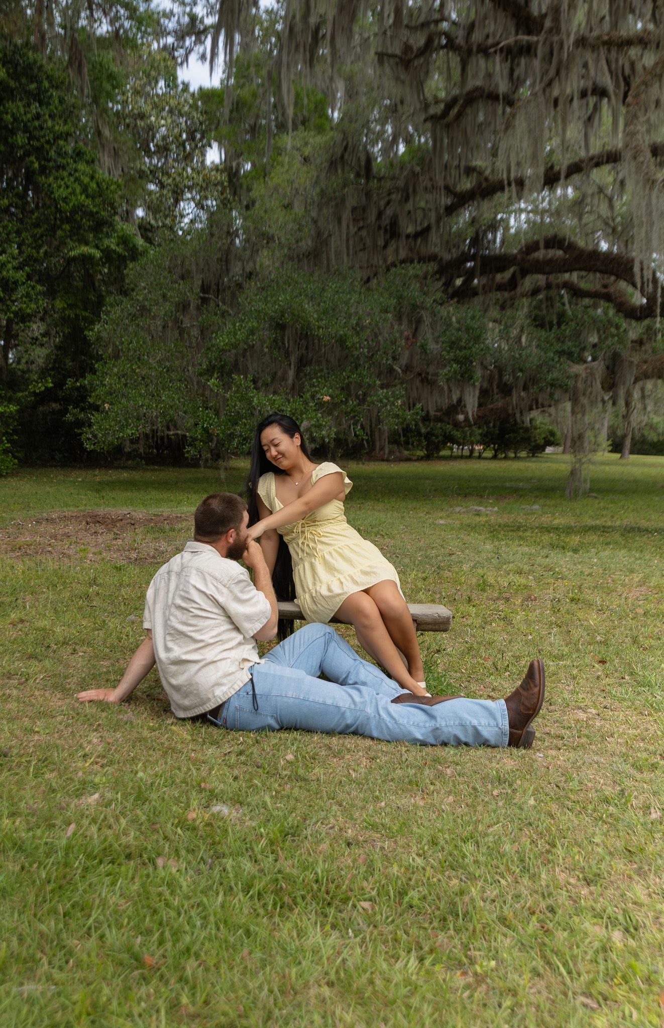 Couples portrait session at Alfred B. Maclay Gardens State Park, Tallahassee Florida, Kaylin Ross Photography