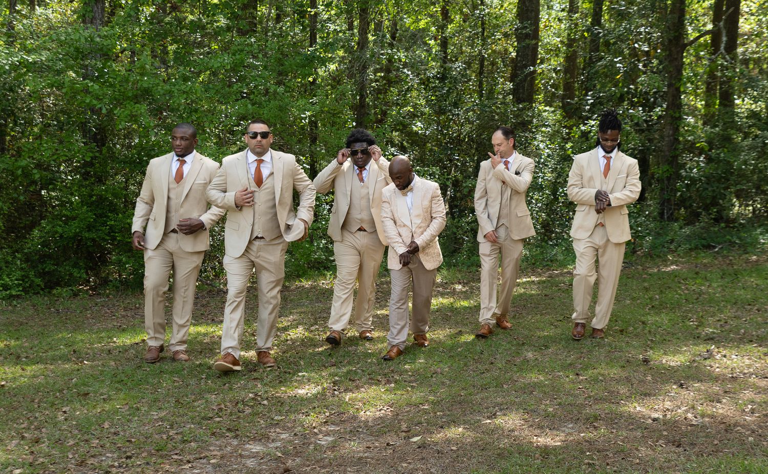 Outdoor backyard wedding ceremony in Georgia photographed by Kaylin Ross Photography