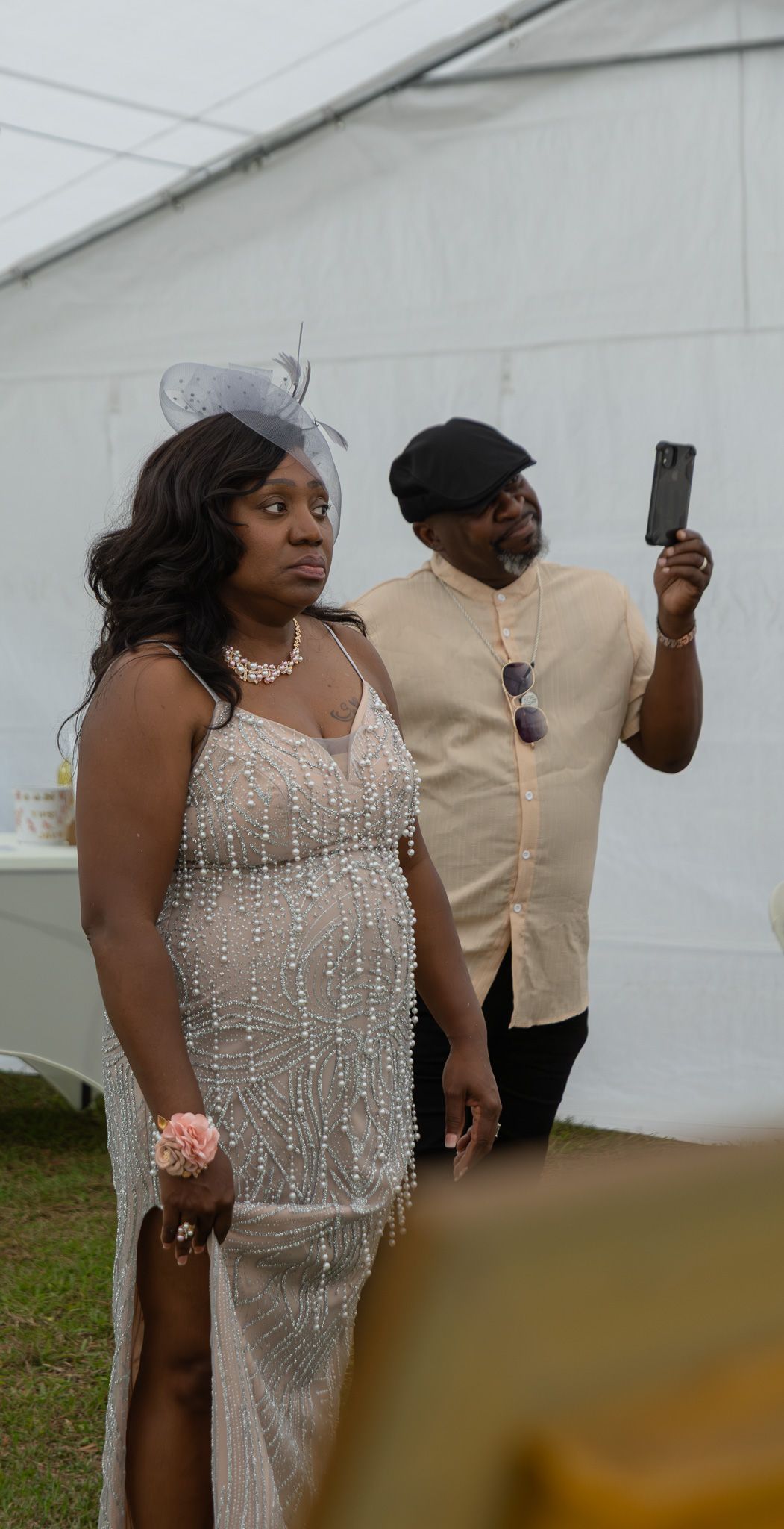 Candid wedding reception moment at Georgia backyard wedding, Kaylin Ross Photography
