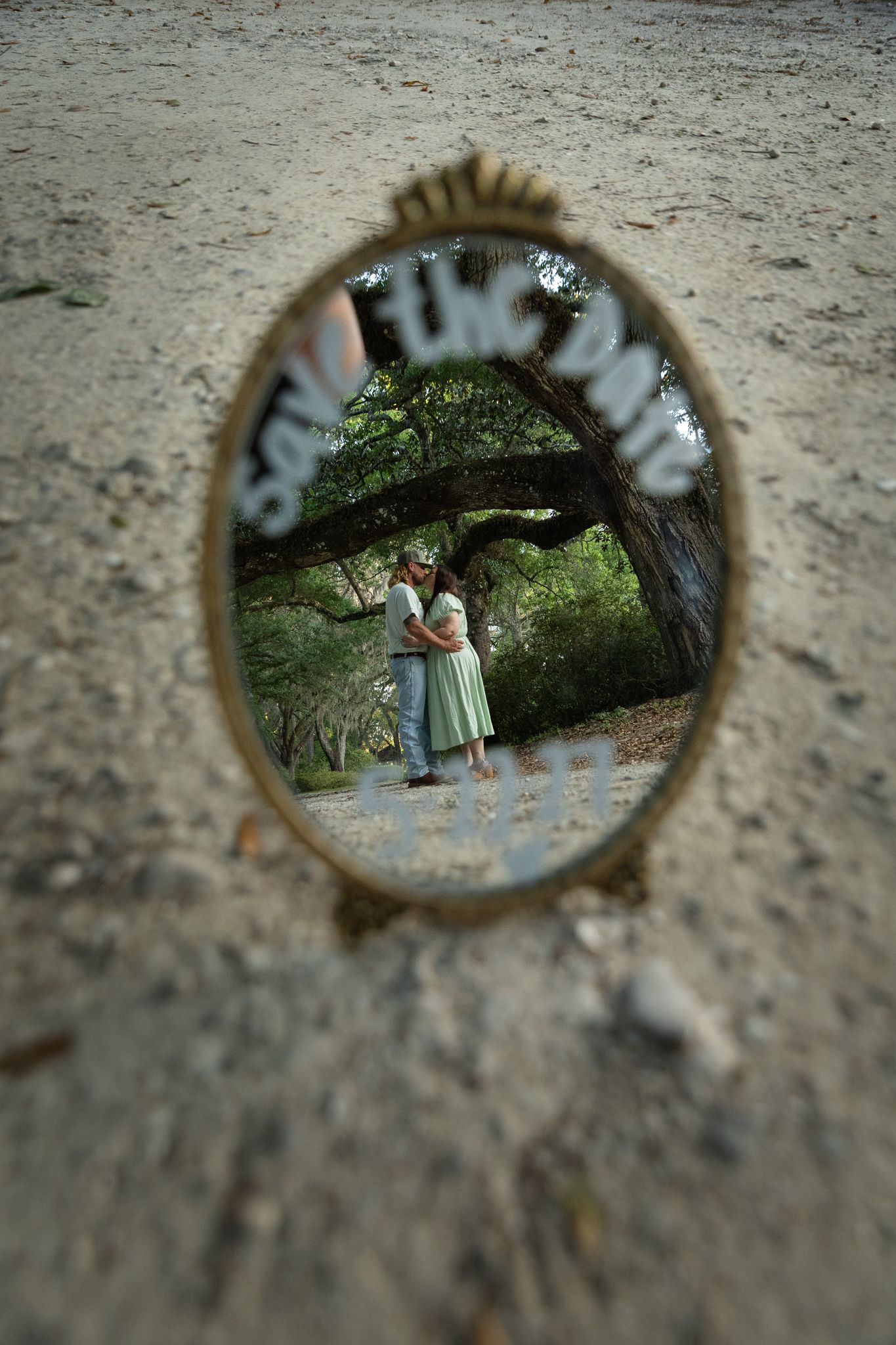 Romantic outdoor engagement portraits at Eden Gardens State Park FL by Kaylin Ross Photography