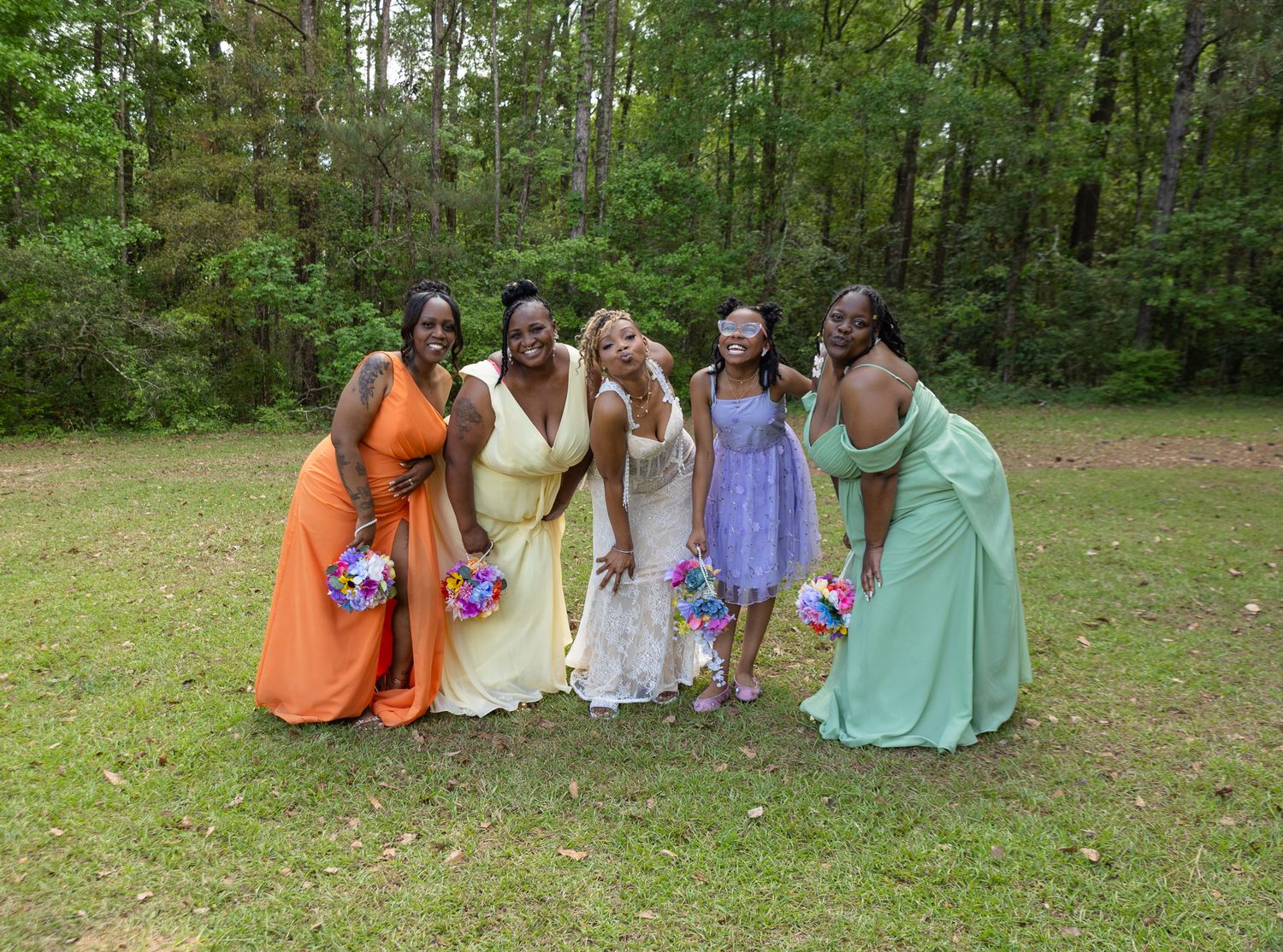 Bride and groom portraits at intimate backyard wedding in Georgia, Kaylin Ross Photography