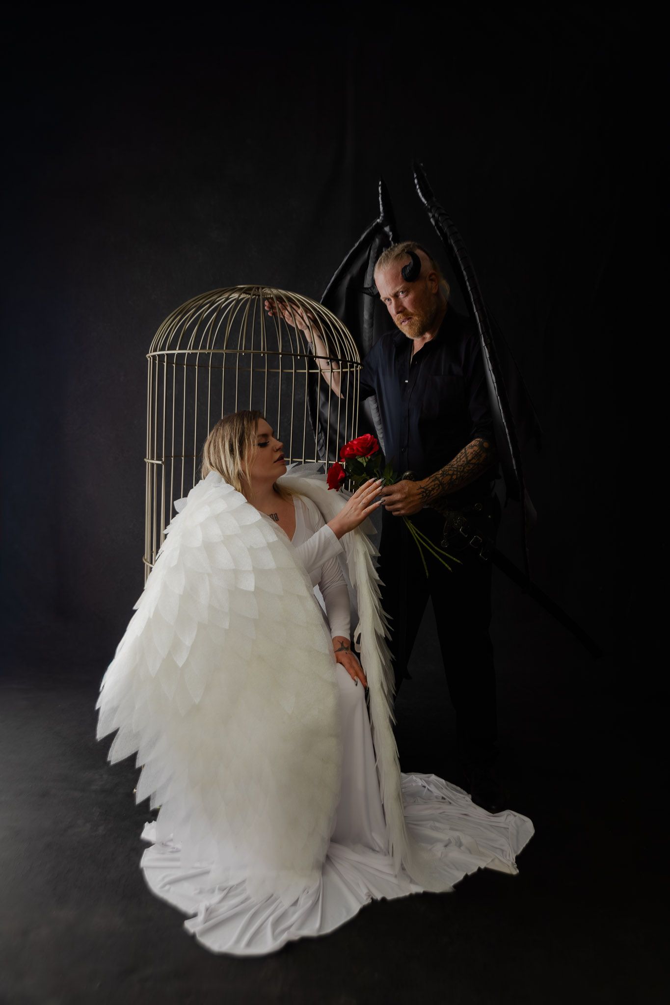 Spooky season creative photography session, styled editorial portraits by Kaylin Ross Photography