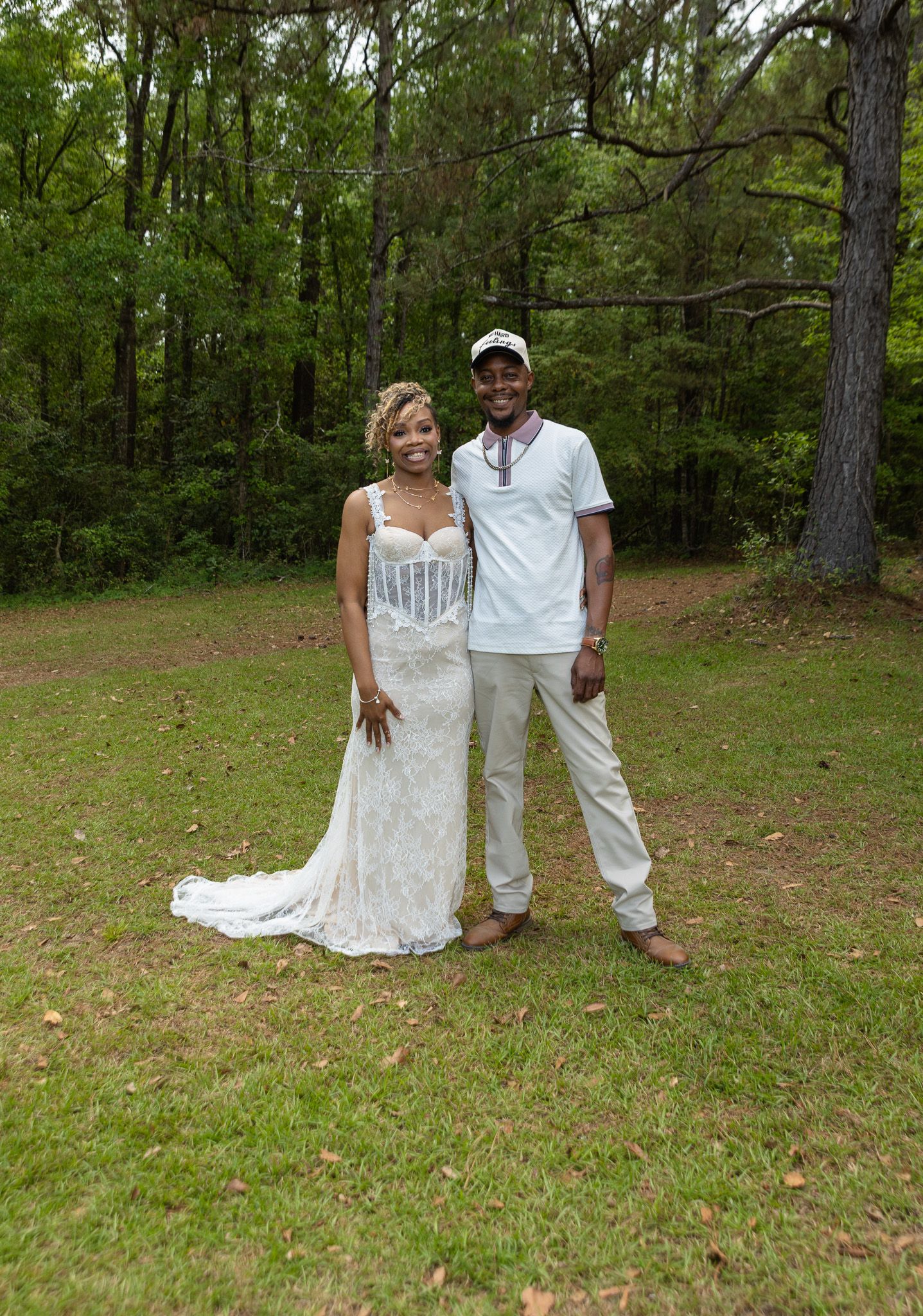Bride and groom portraits at intimate backyard wedding in Georgia, Kaylin Ross Photography