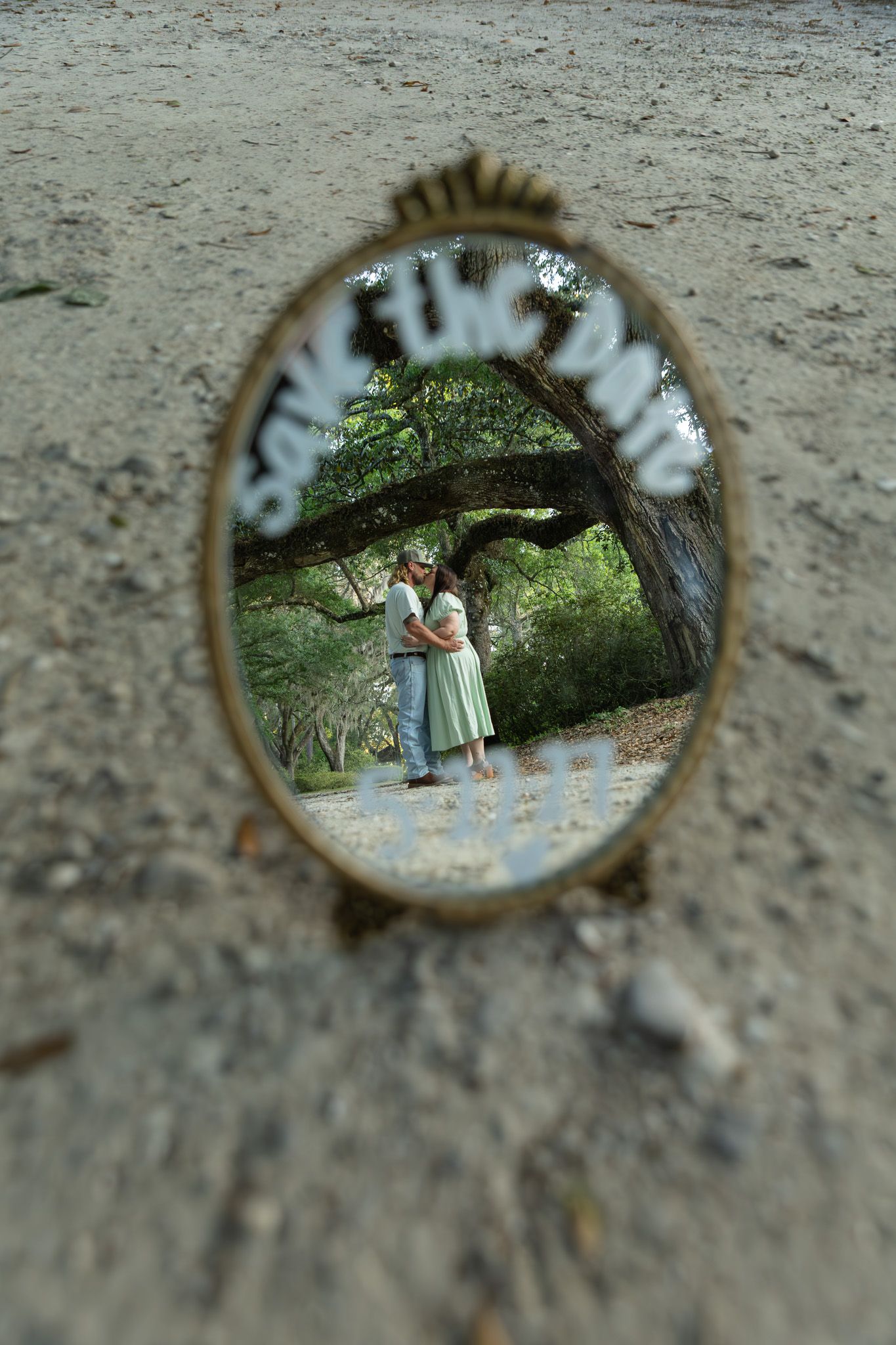 Romantic outdoor engagement portraits at Eden Gardens State Park FL by Kaylin Ross Photography