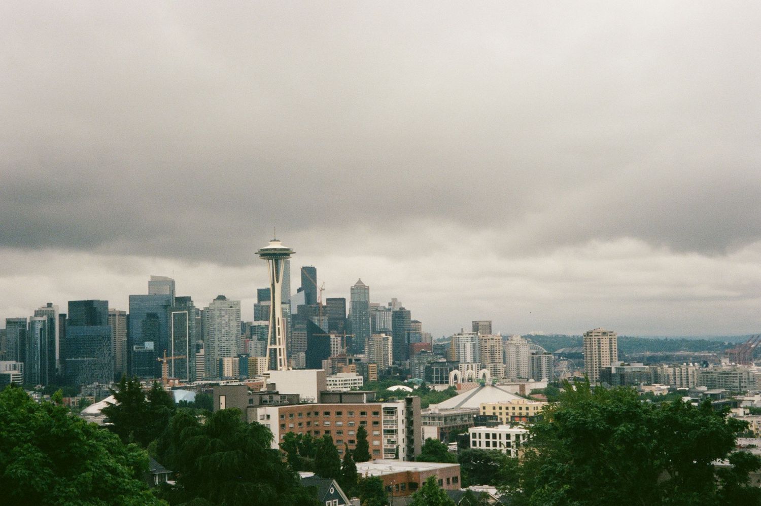 Wide-angle view of downtown Seattle and the Space Needle. High-quality city landscape imagery for news, blogs, and editorial features.