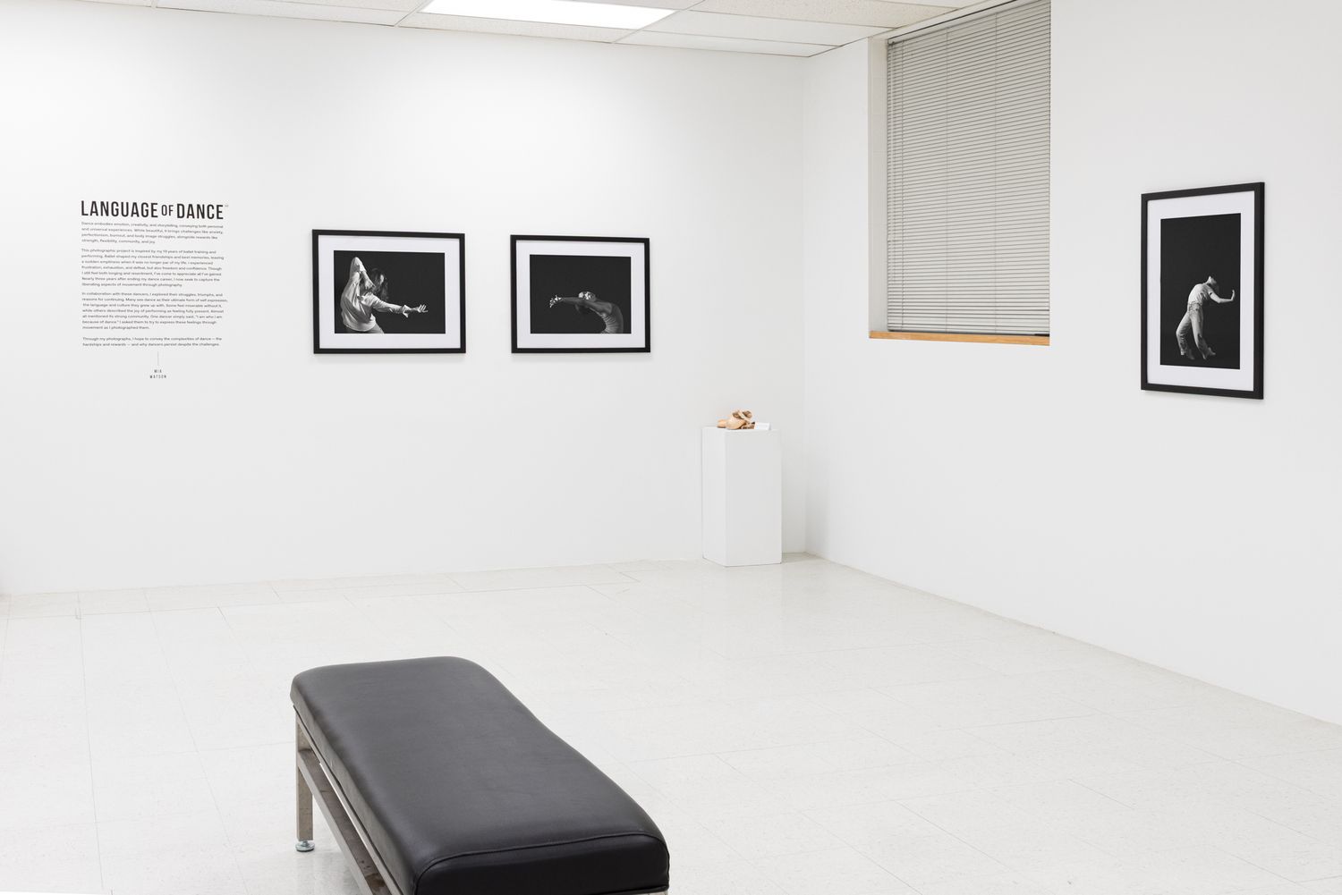 Atmospheric study of a modern art space. Exploration of white space and symmetry. Professional gallery photography.