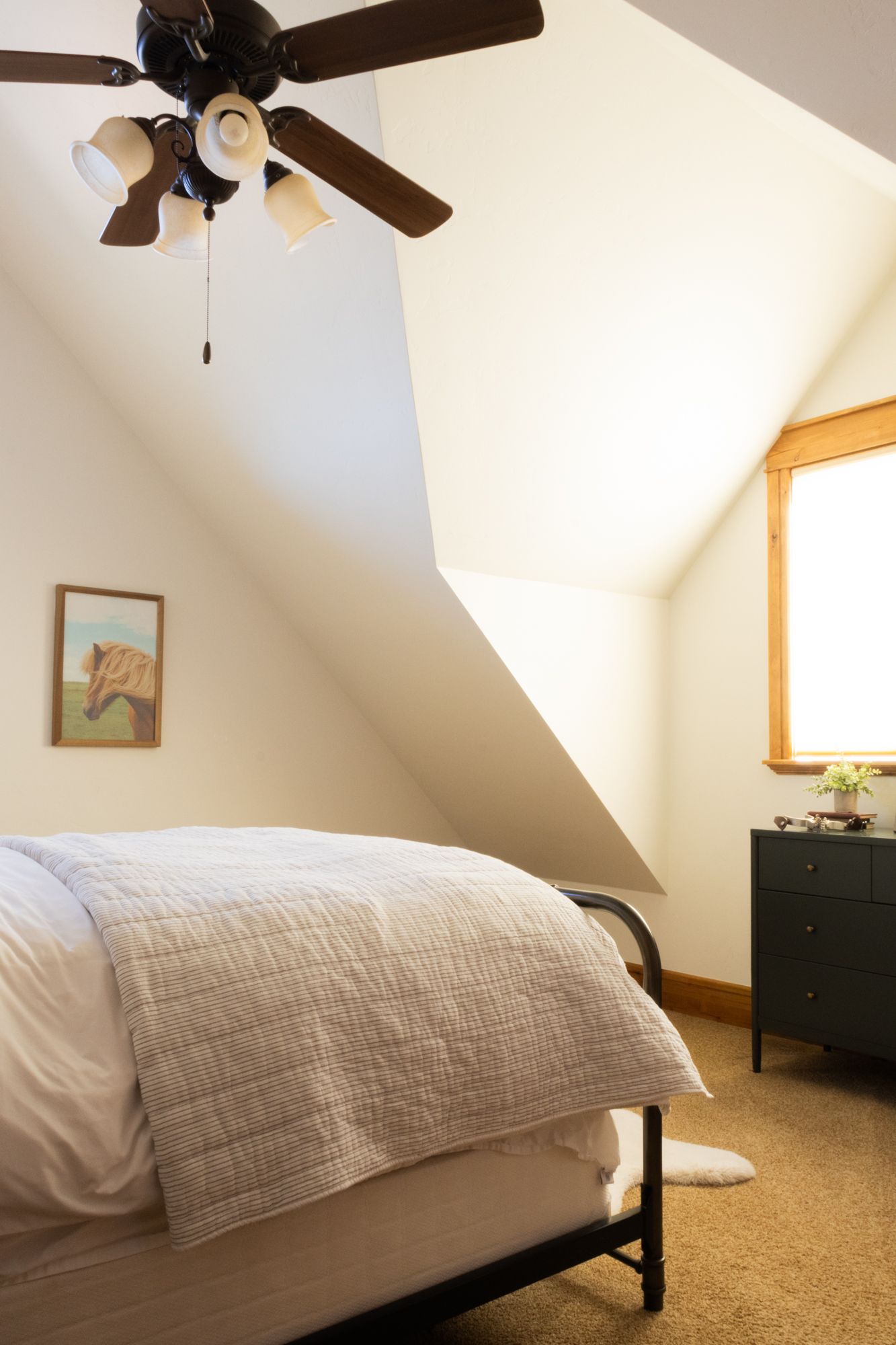 Inviting guest room photography. Warm, cozy atmosphere for hospitality branding and lifestyle blogs. Premium interior imagery.