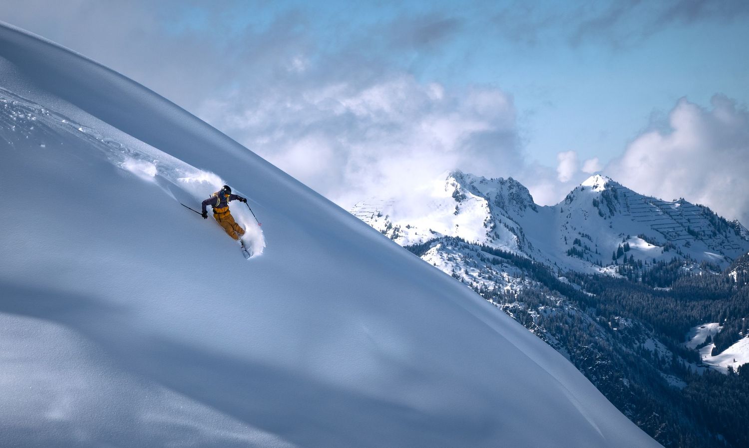 offpist skiing Austrian alps