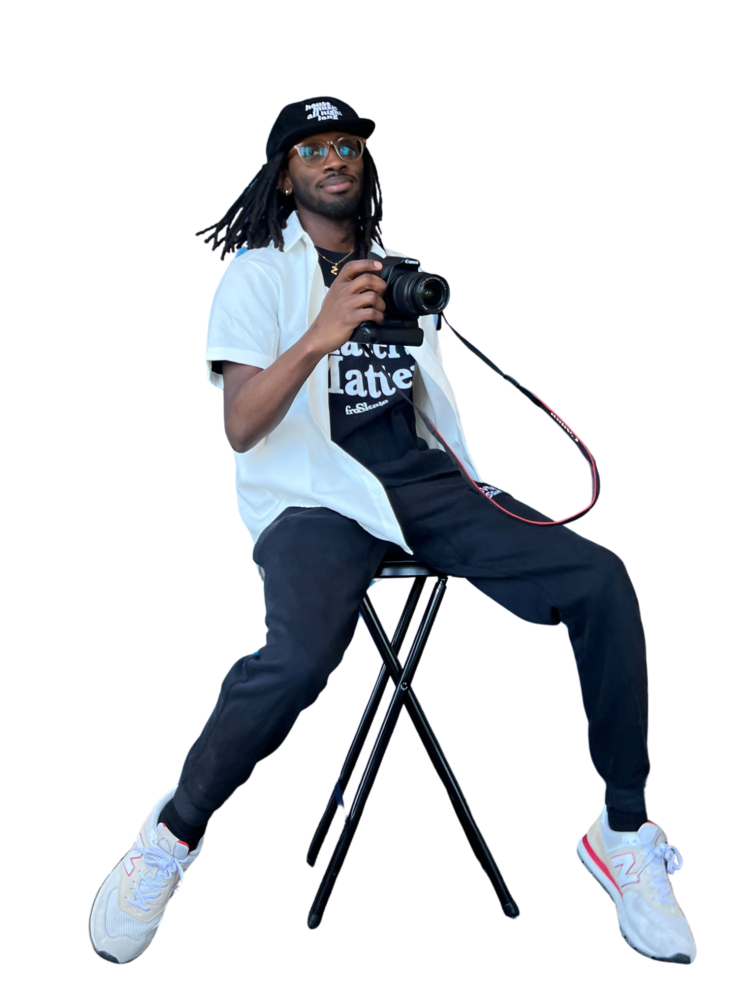 Anthony Z. Royster with camera