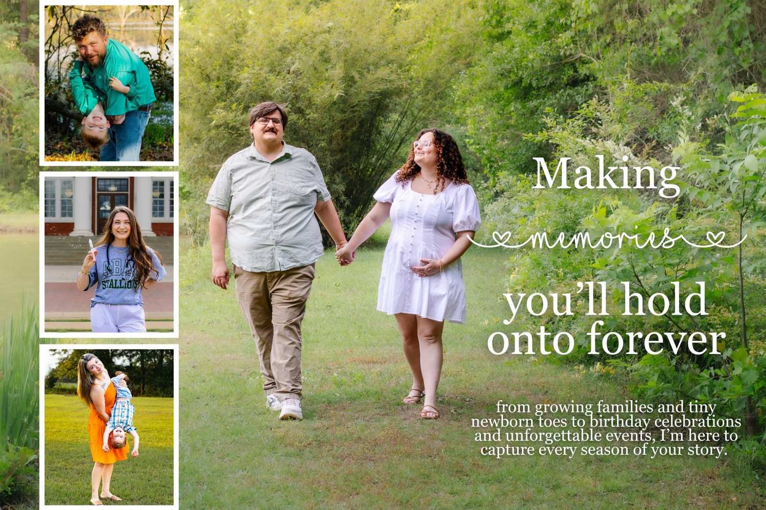 A family photographer captures precious moments from maternity shoots to birthday celebrations, preserving lifelong memories.
