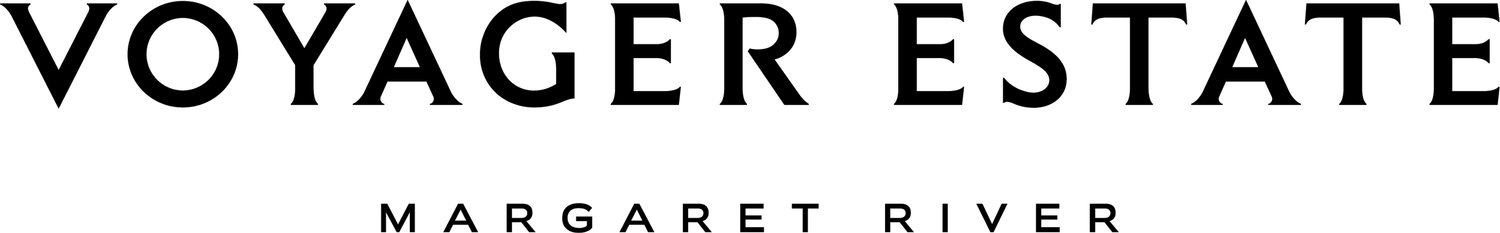Voyager Estate Margaret River winery logo in elegant black serif typography on white background.