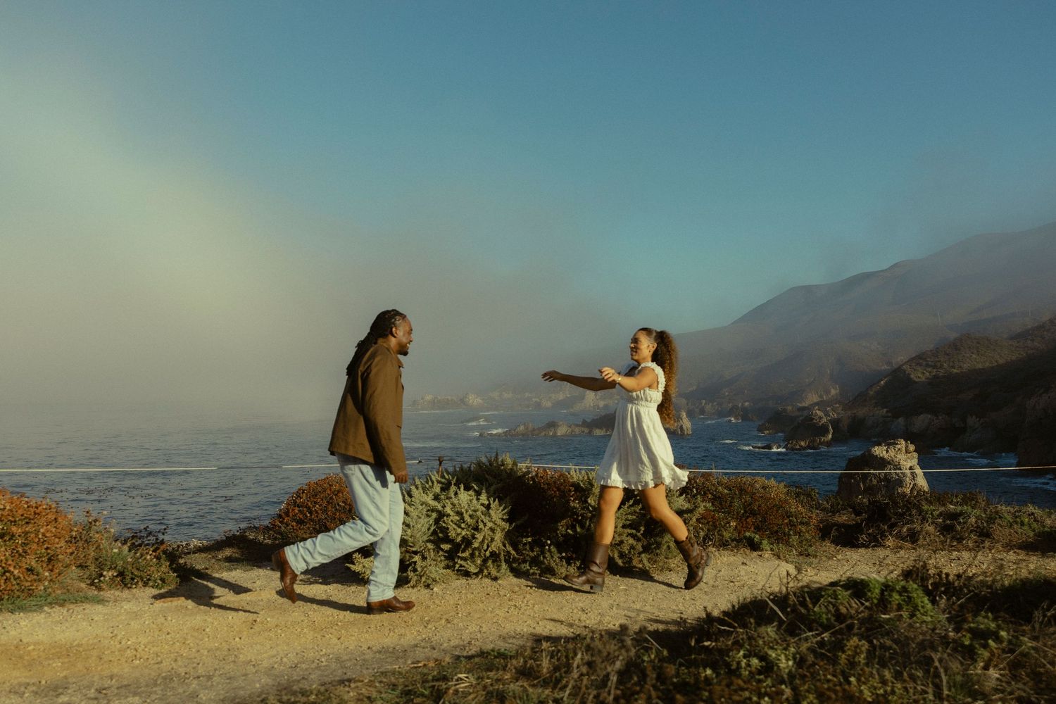 cinematic couples photographer. big sur couples photographer. analog photographer