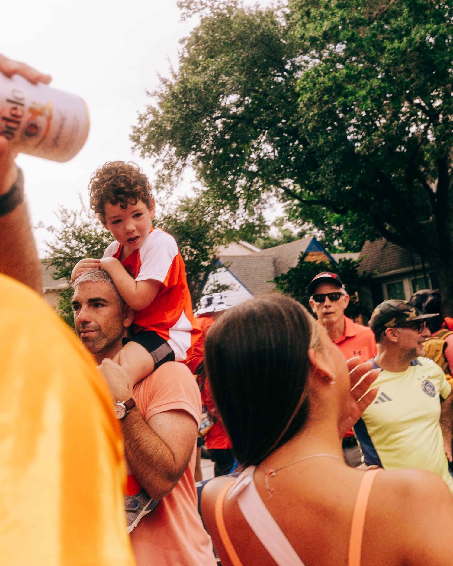 FIFA World Cup 2026 Houston | Kid eyeballing something new to him | Orange Bus Fan walk | Photos by Robert Paul