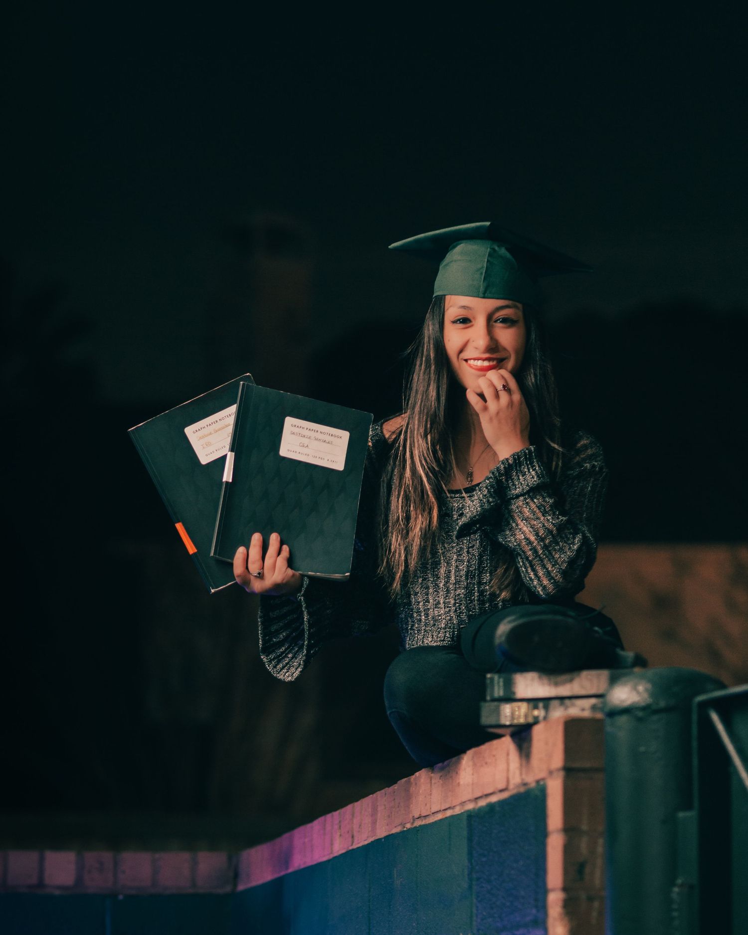 Destinie senior portrait session by League City photographer Robert Paul | moody cinematic portrait