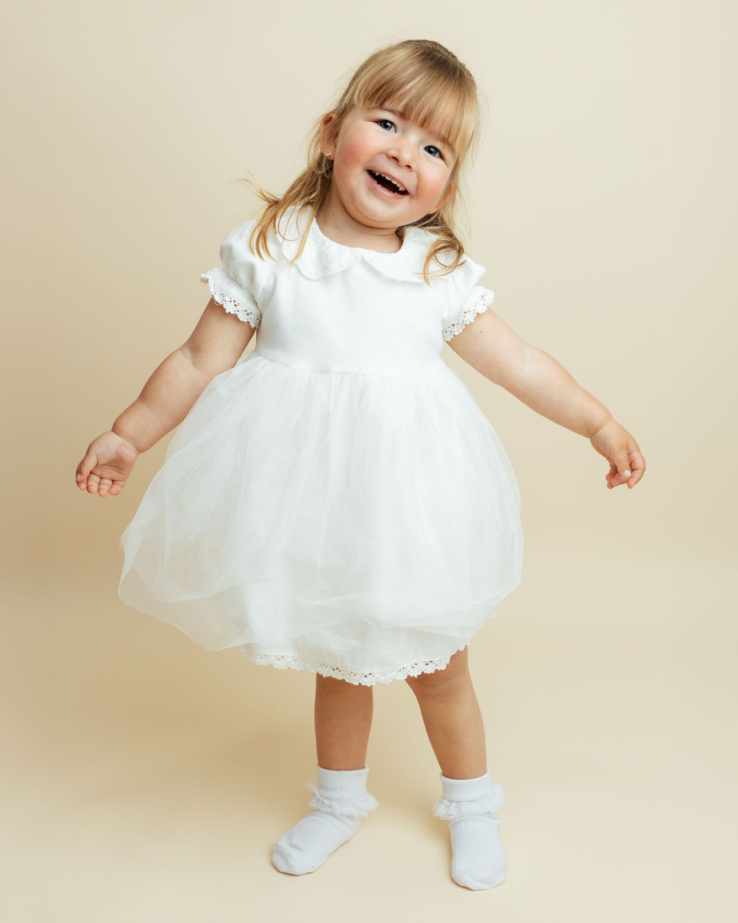 Toddler girl in pretty dress