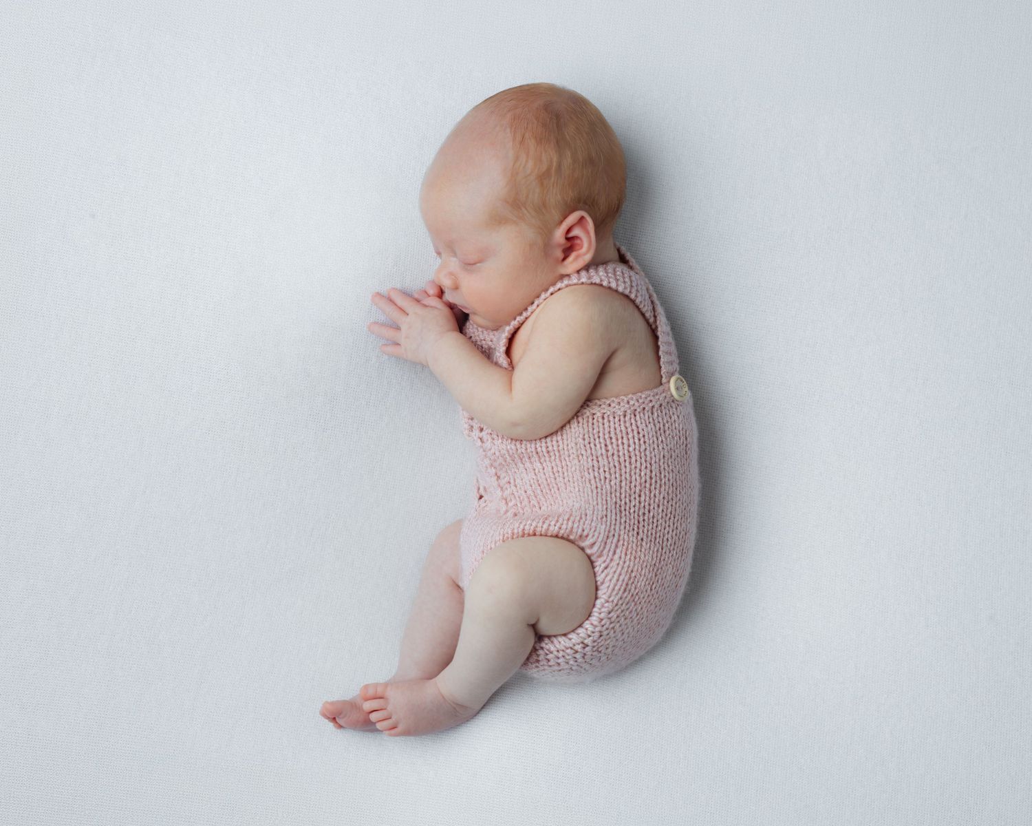Side view on sleeping baby