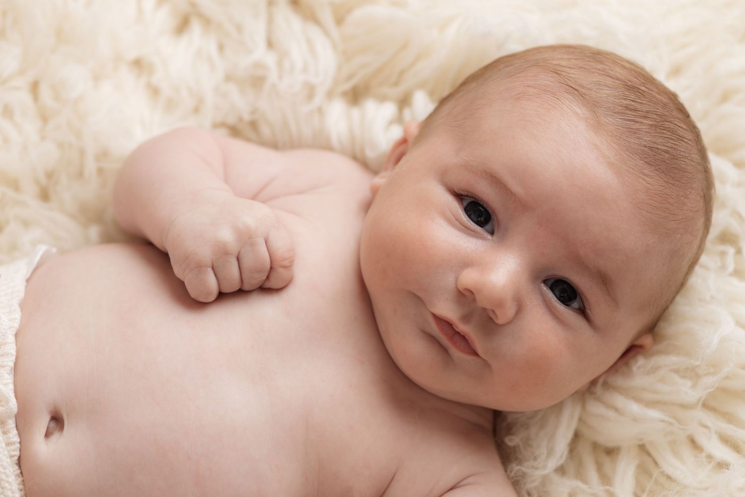 Older baby awake and alert