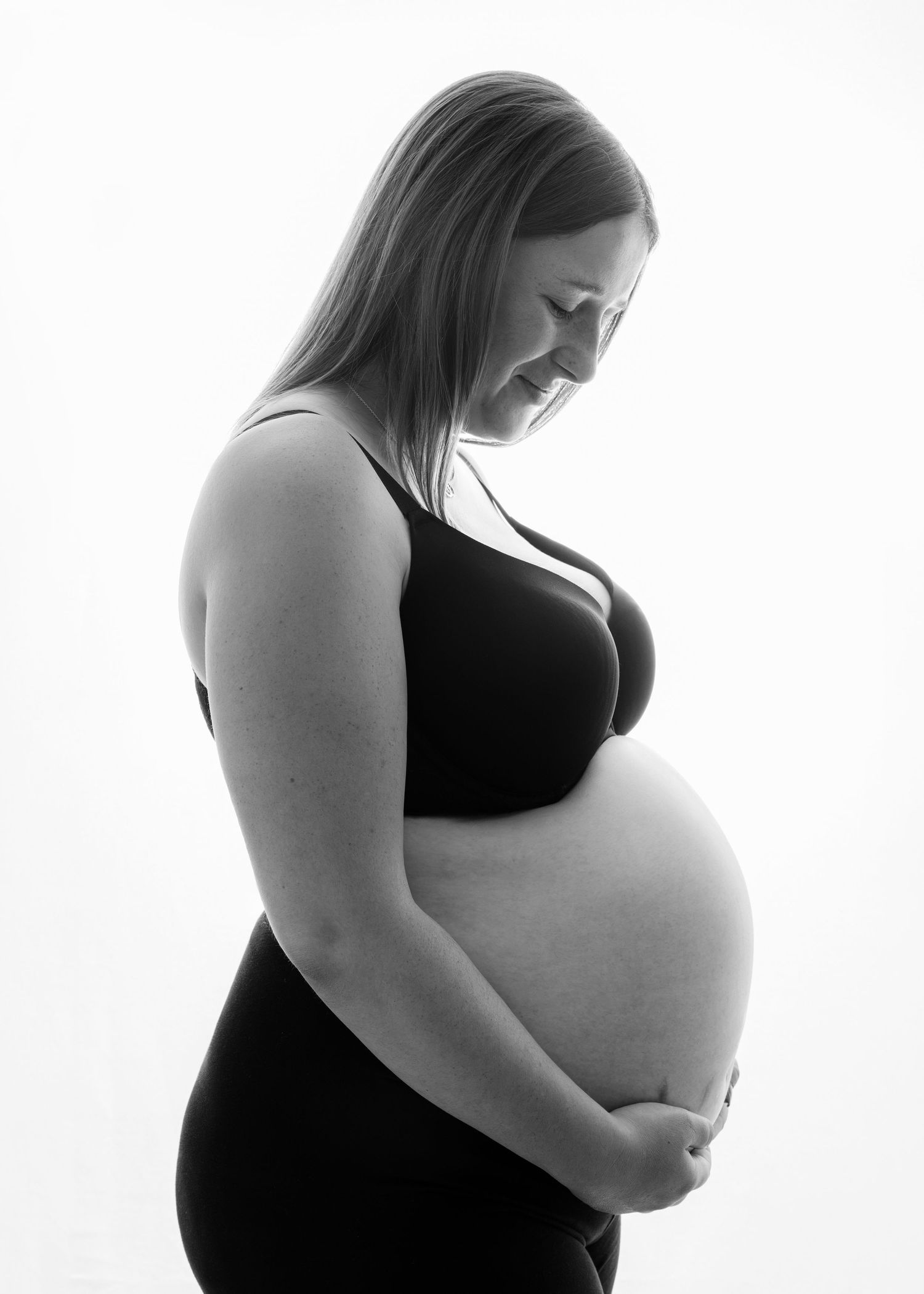 Pregnant mother with bump