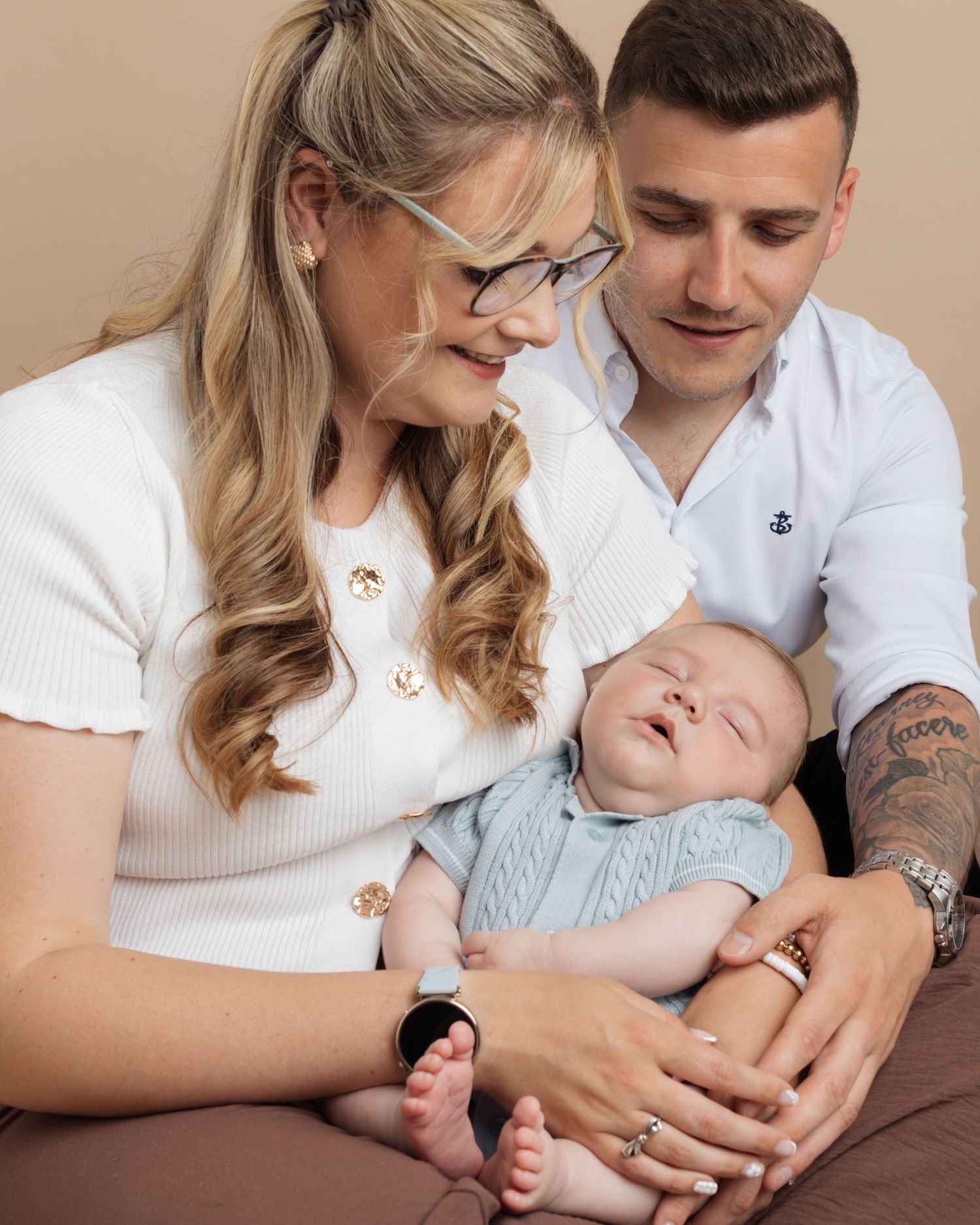 Mum, Dad and newborn