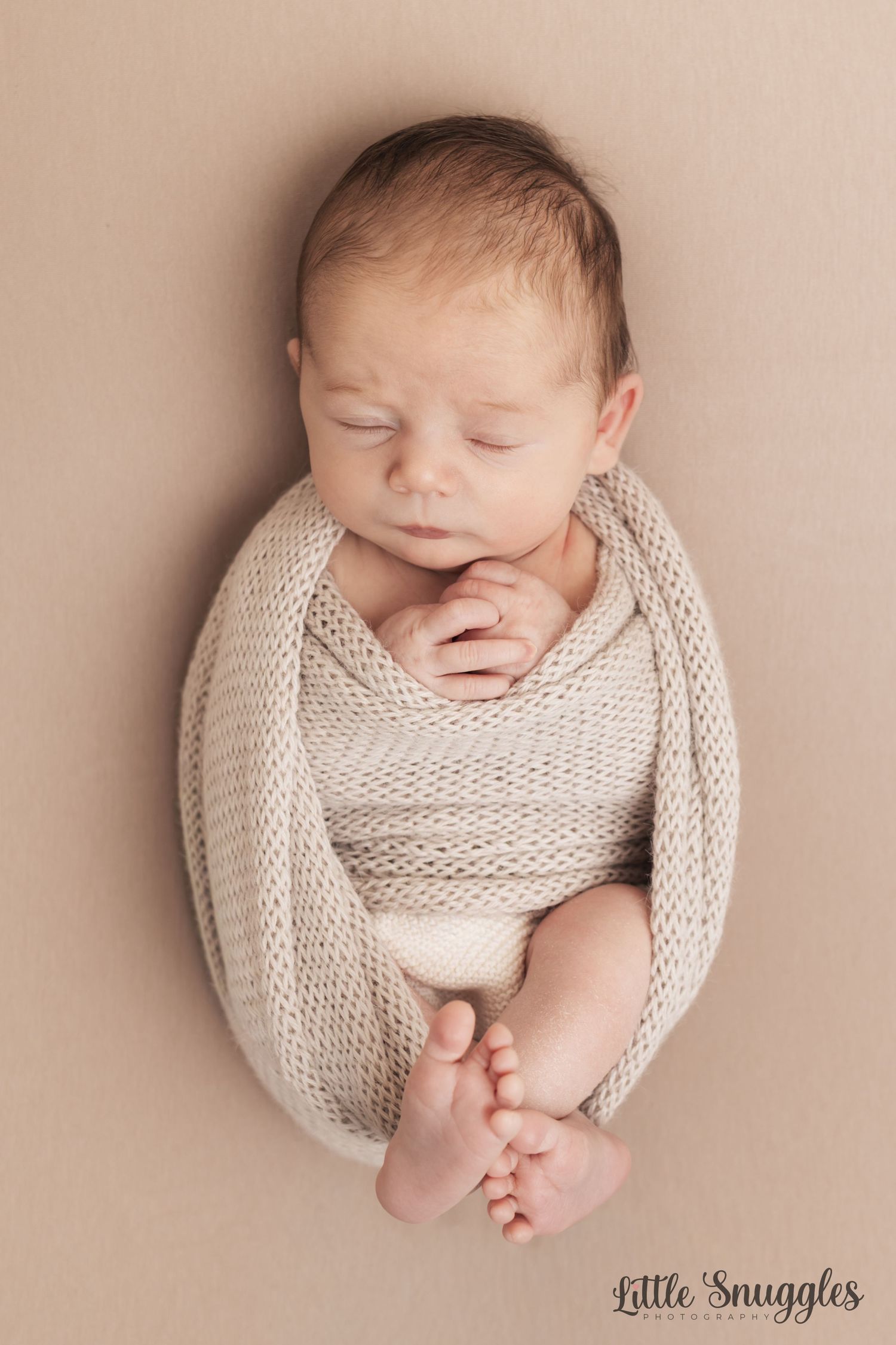 Baby wrapped in wrap