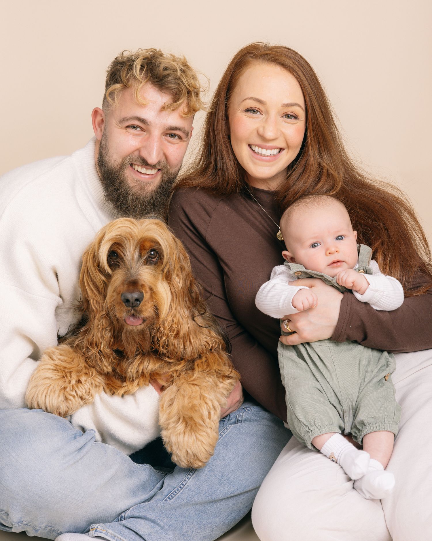 Family with dog photoshoot in Ashford