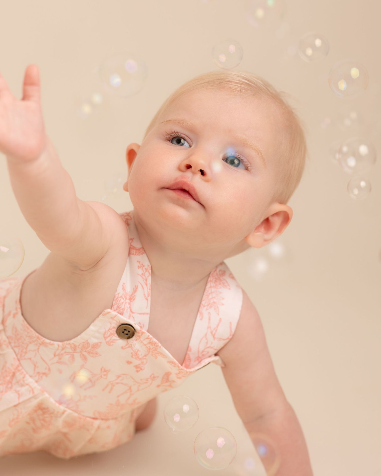 Bubbles during fun photoshoot
