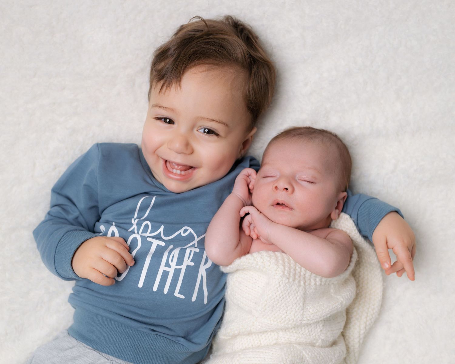 Siblings cuddling, children photography