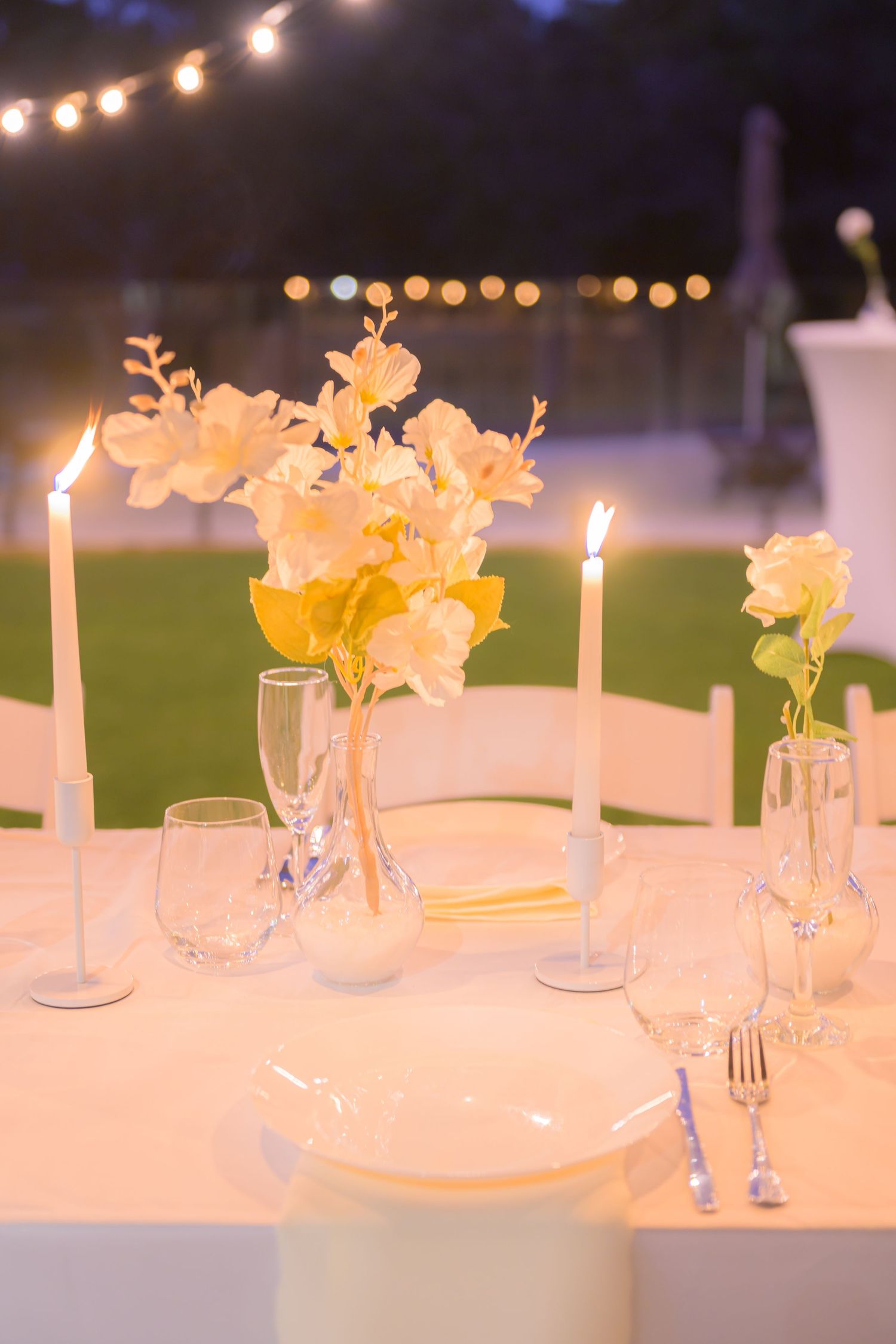 Wedding venue photographed with natural light, showcasing ceremony space and architectural details.