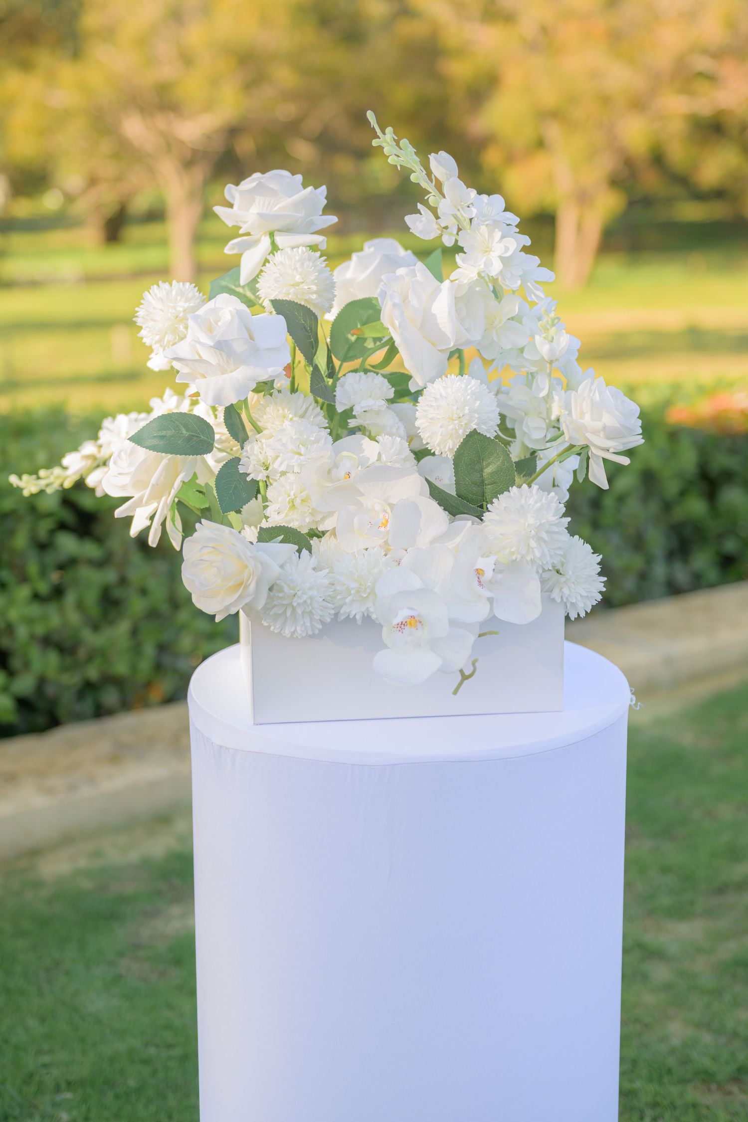 Wedding venue photographed with natural light, showcasing ceremony space and architectural details.
