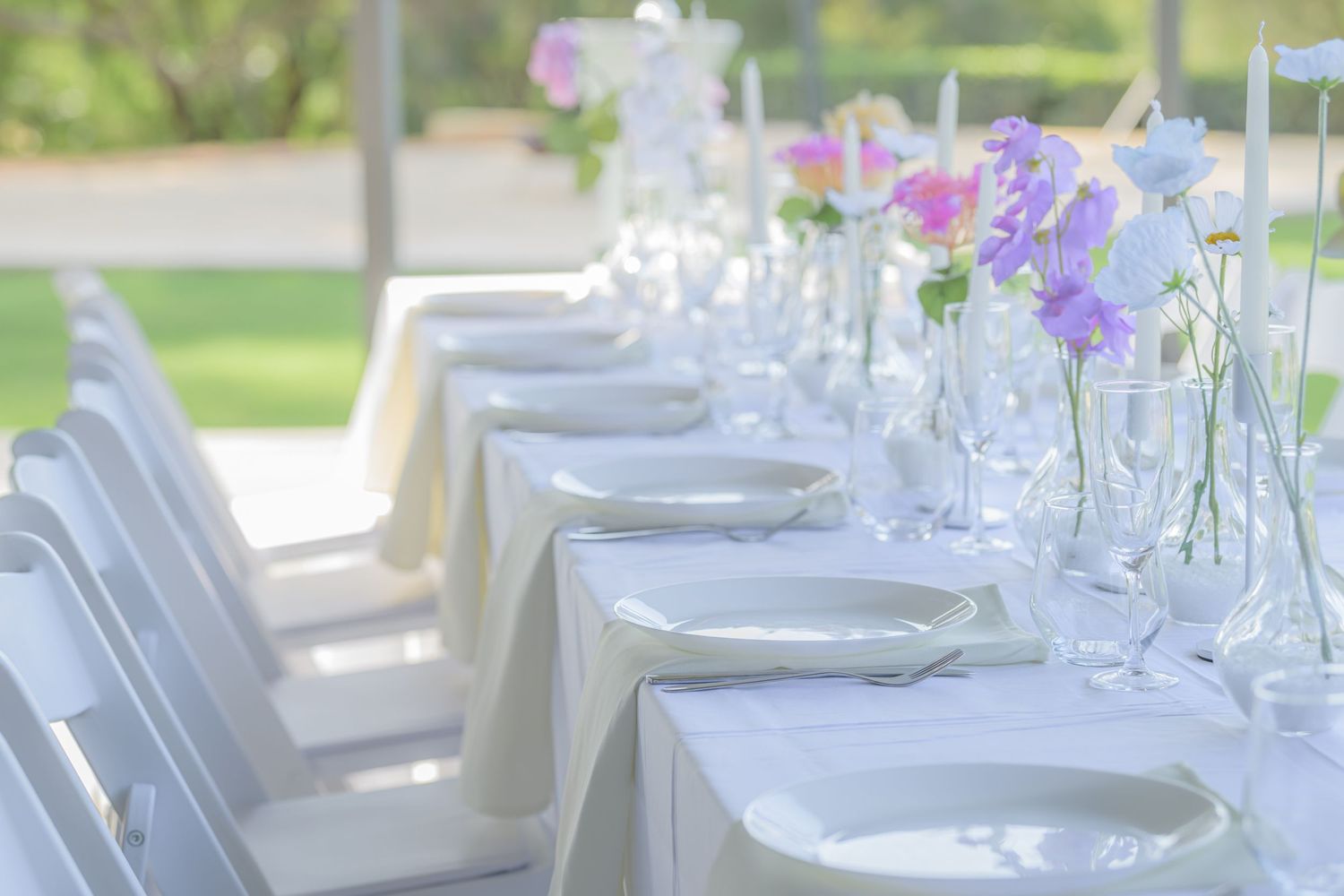Wedding venue photographed with natural light, showcasing ceremony space and architectural details.