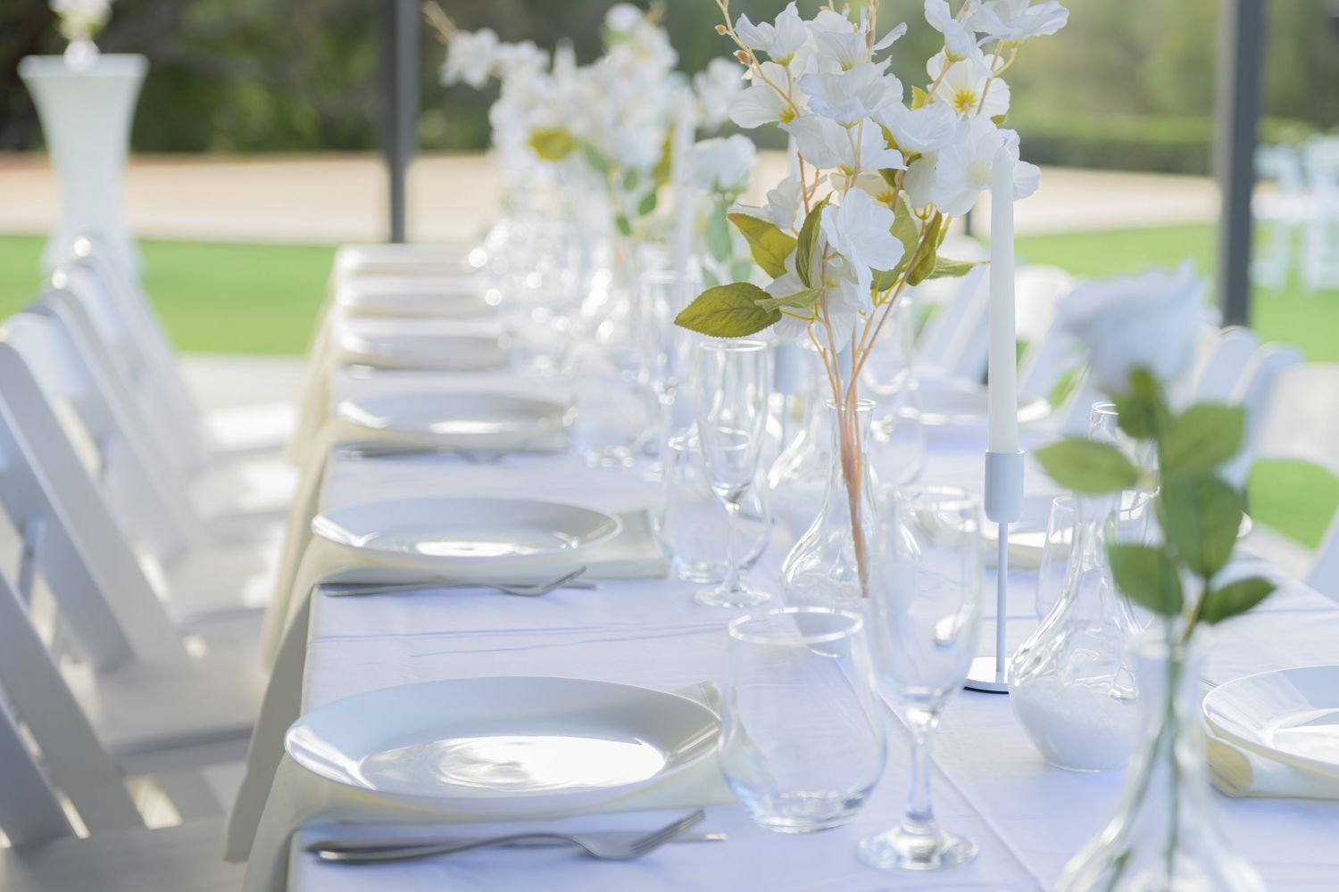 Wedding venue photographed with natural light, showcasing ceremony space and architectural details.