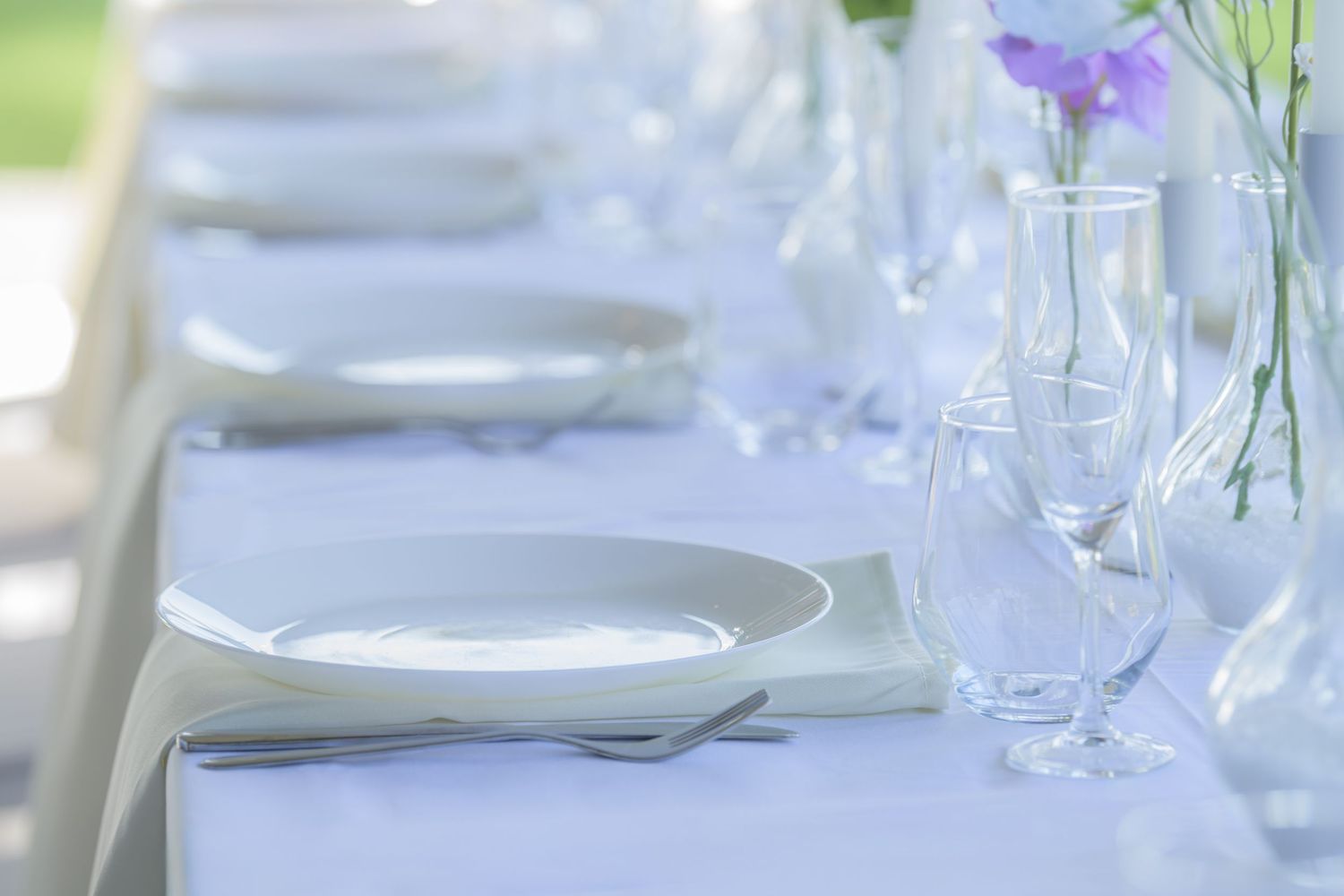 Wedding venue photographed with natural light, showcasing ceremony space and architectural details.