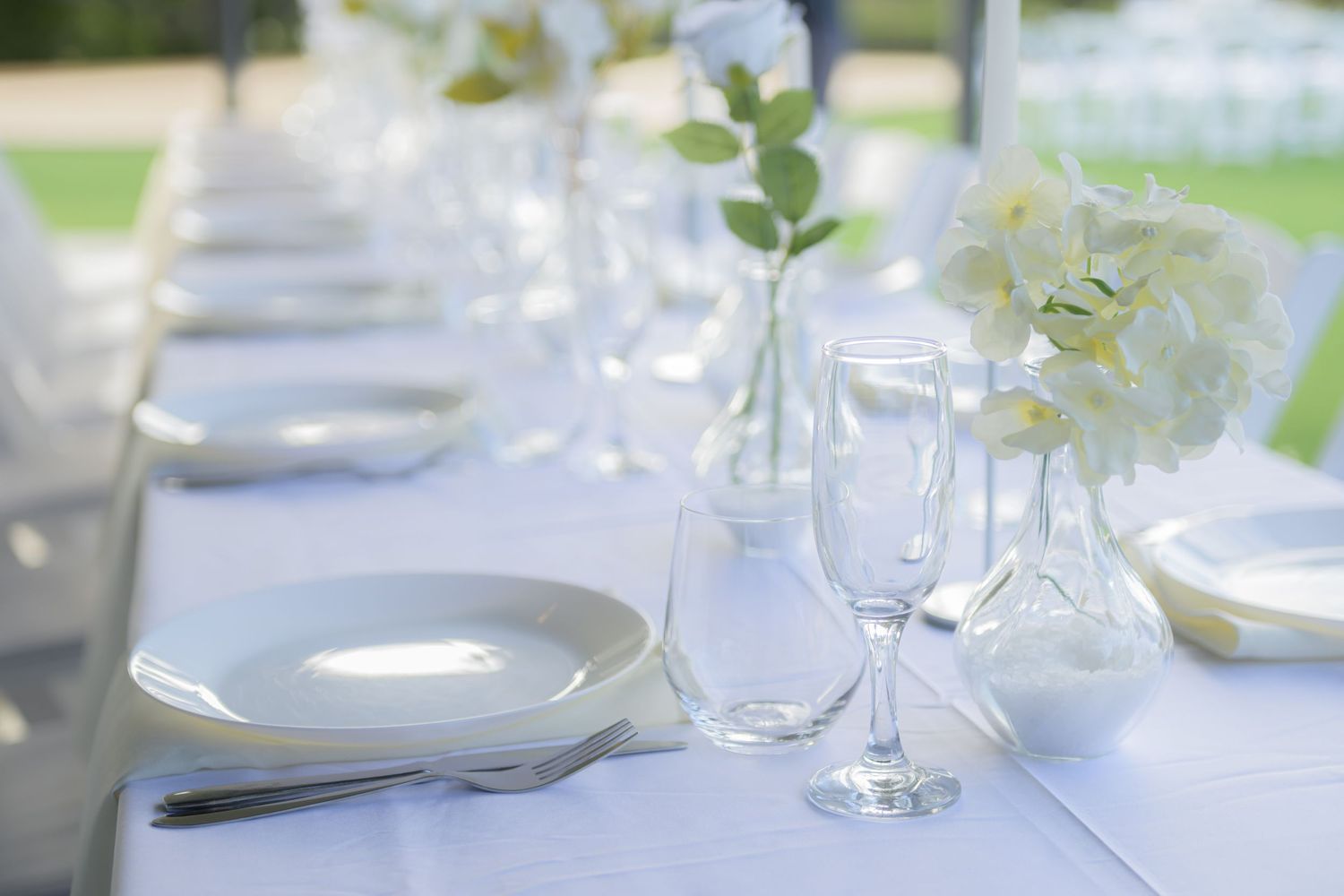 Wedding venue photographed with natural light, showcasing ceremony space and architectural details.