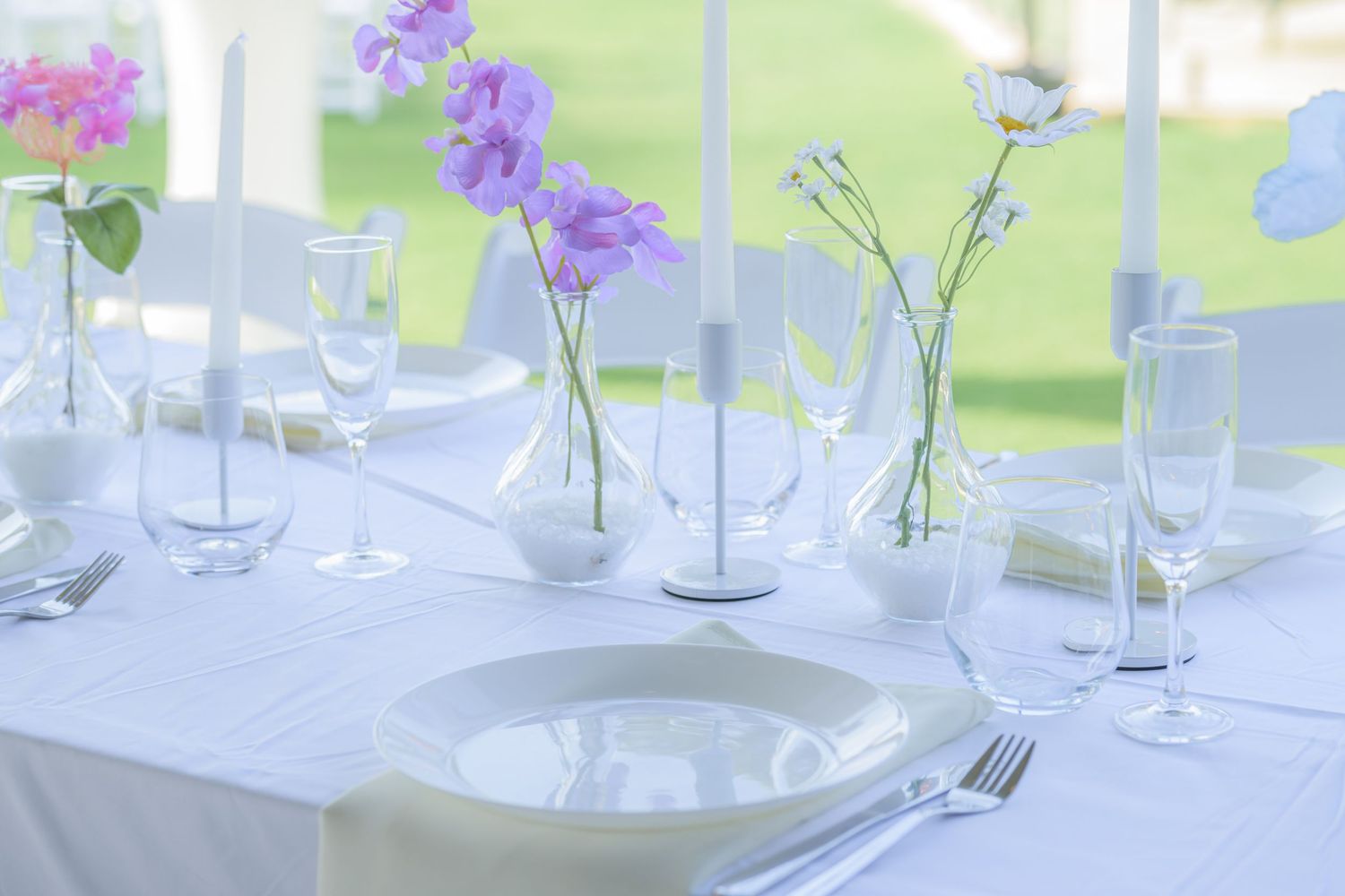 Wedding venue photographed with natural light, showcasing ceremony space and architectural details.