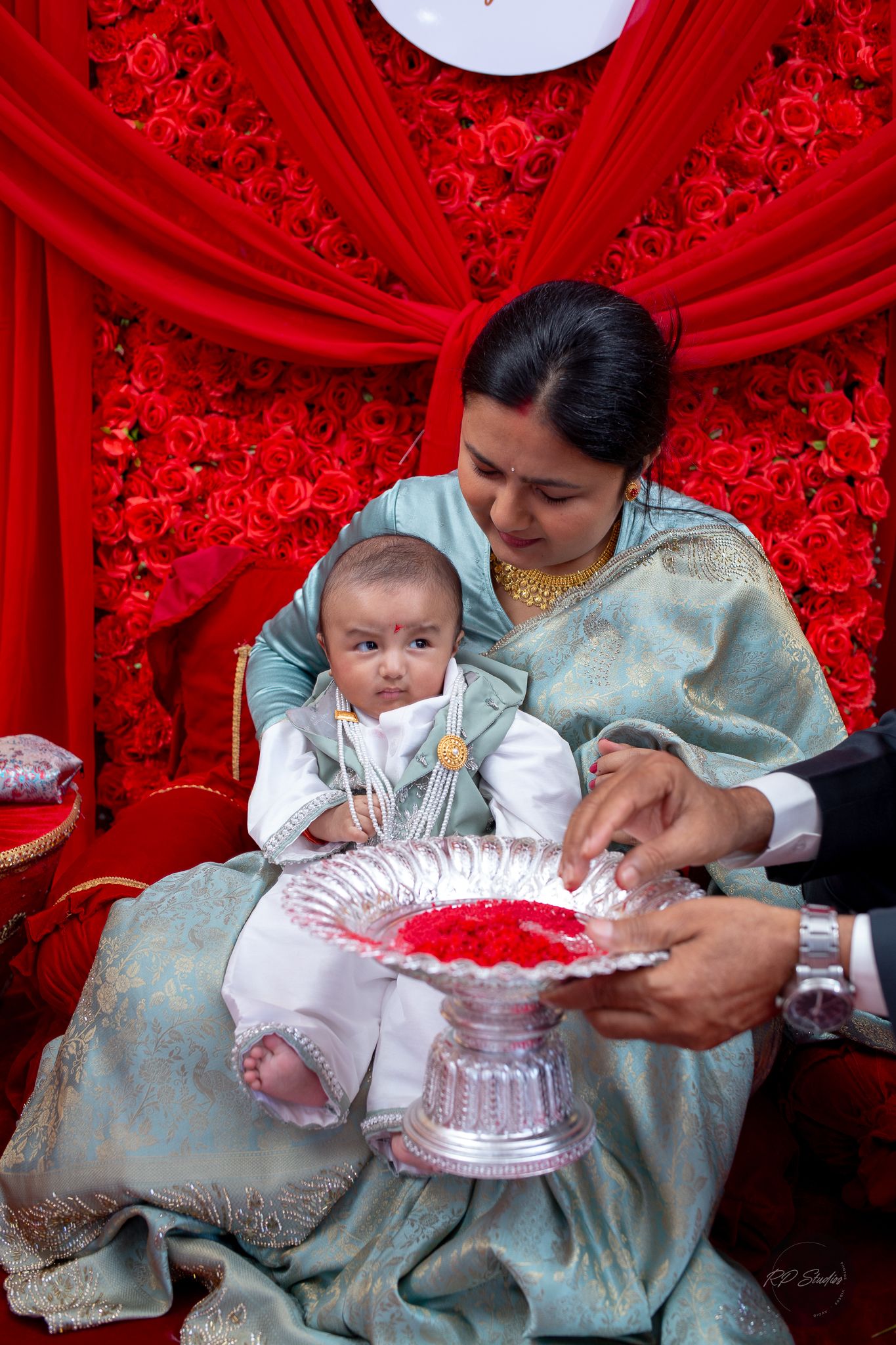 Family event Photography at RPStudios Kathmandu Nepal cultural Photo pasni photoshoot