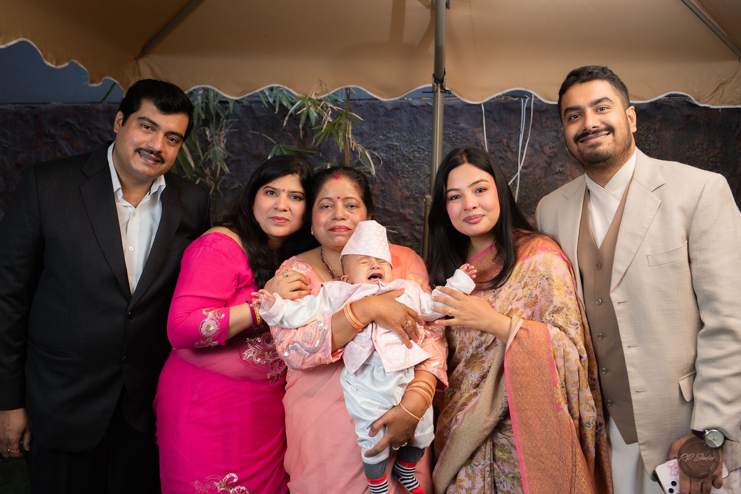 Family event Photography at RPStudios Kathmandu Nepal cultural Photo pasni photoshoot group shot