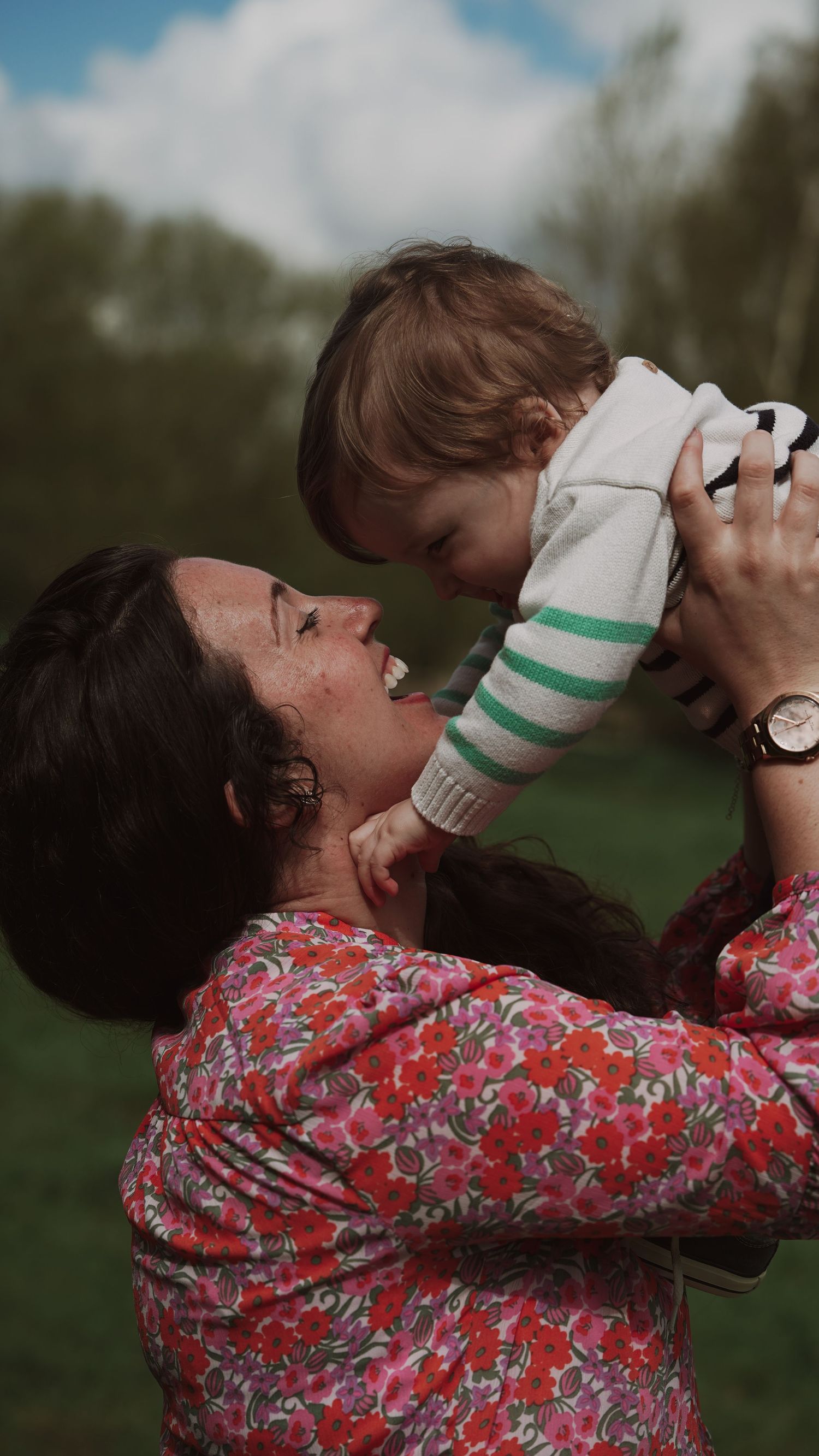 Mother and baby photoshoot in natural light, Suffolk.