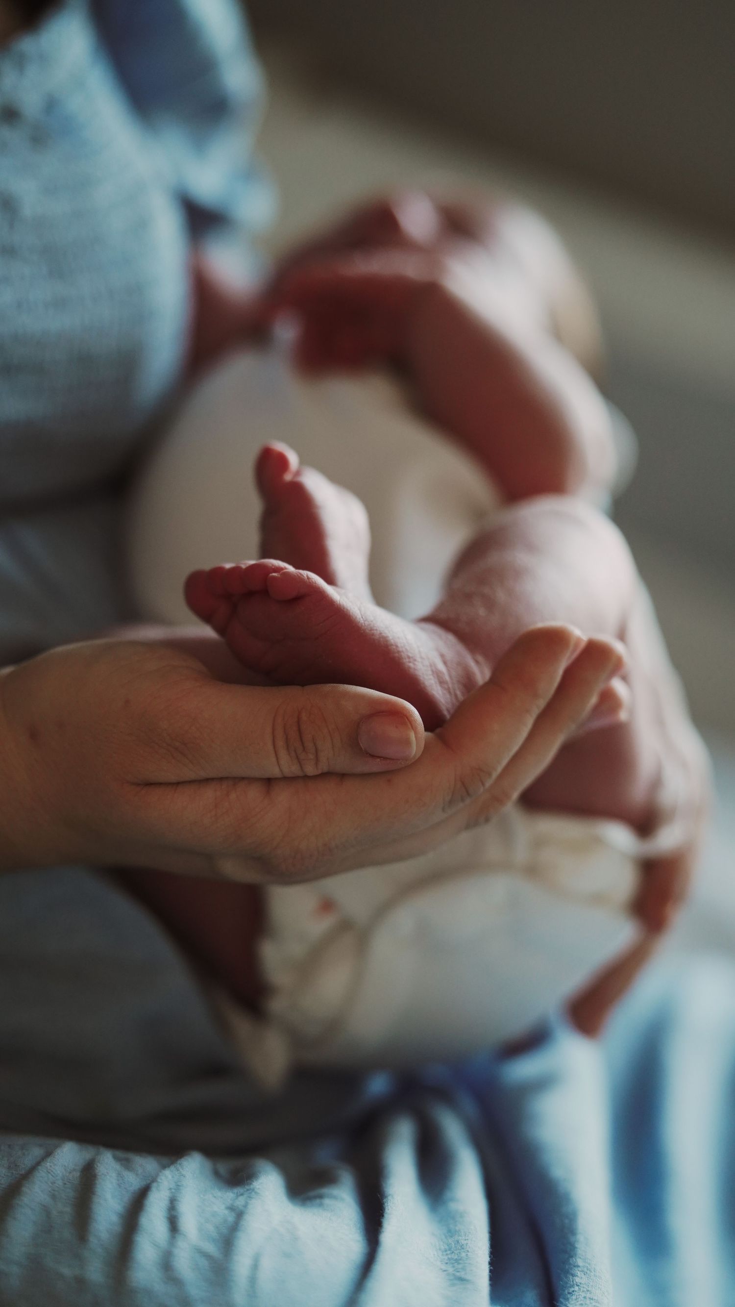 Newborn baby, at home, natural light photograph. Suffolk.