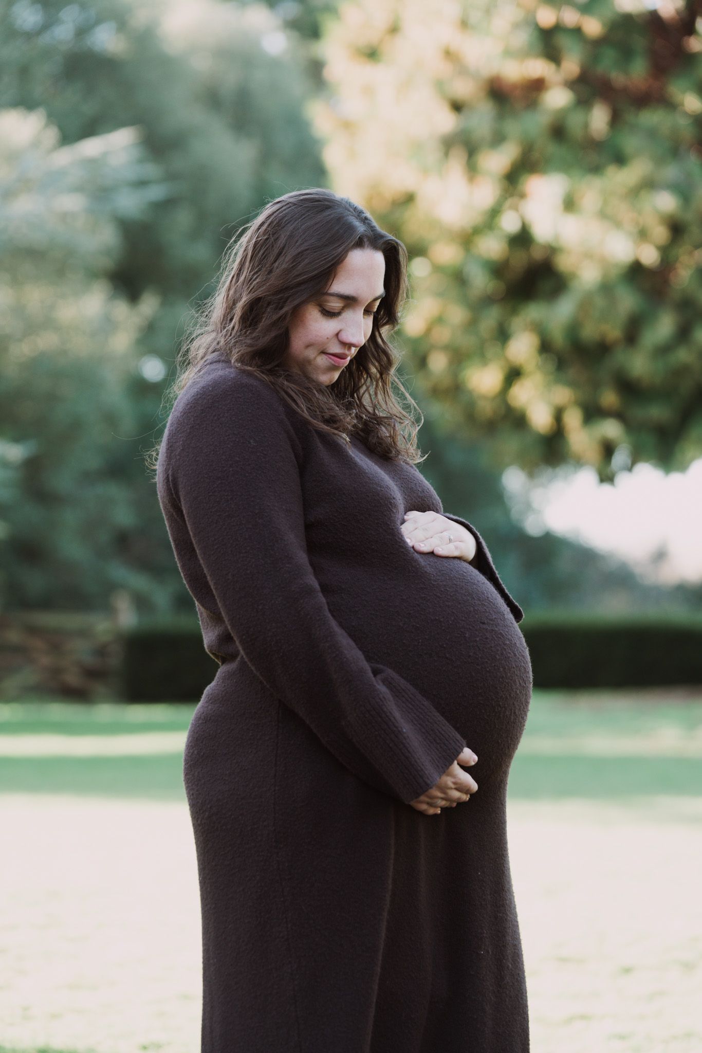 Maternity photos, mother and bump, natural light photograph. Suffolk.