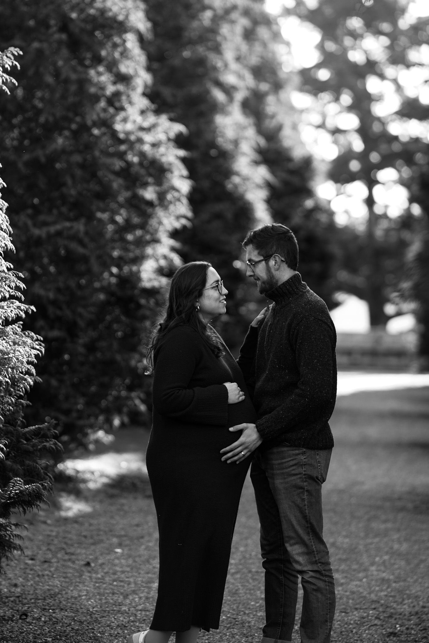 Natural light, outdoor family and maternity photos in Suffolk. Pregnant mother and partner.