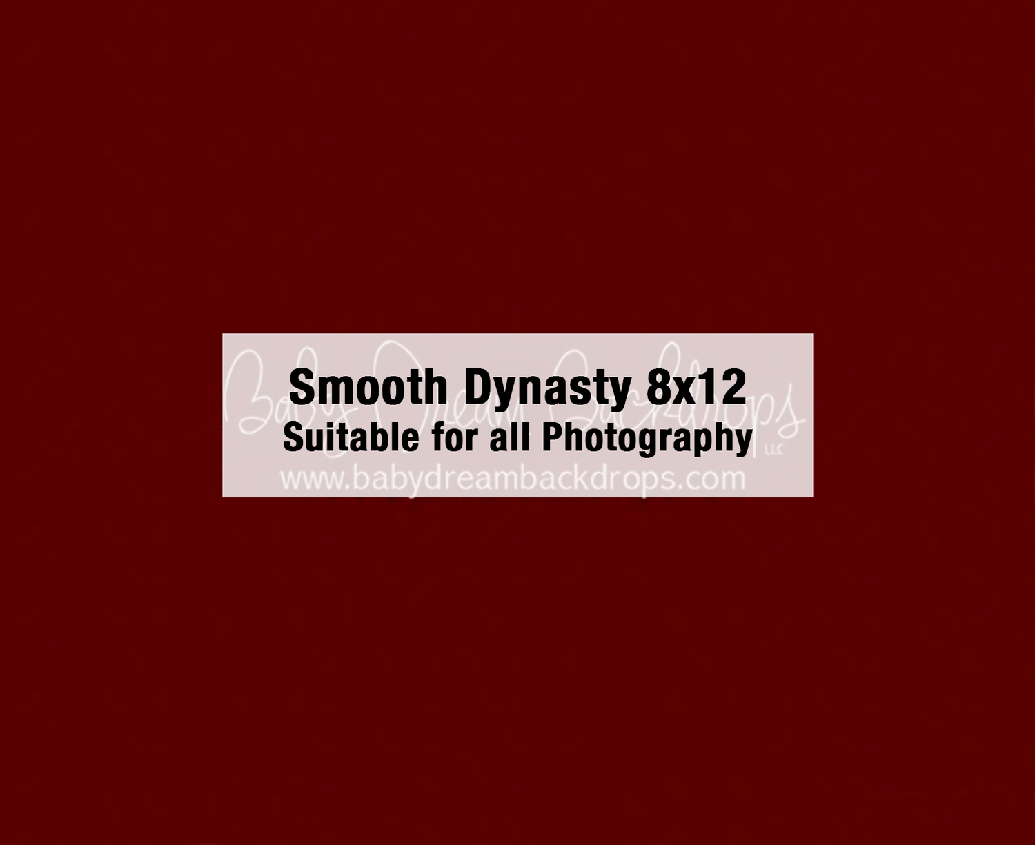 Deep red Smooth Dynasty photography backdrop, 8x12, suitable for all photography styles.