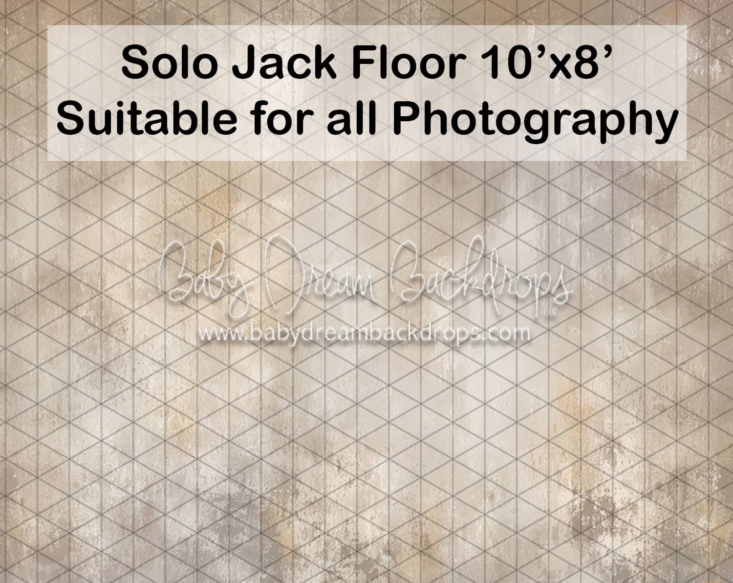 Solo Jack Floor 10x8 neutral geometric triangle pattern photography backdrop suitable for all photography styles.