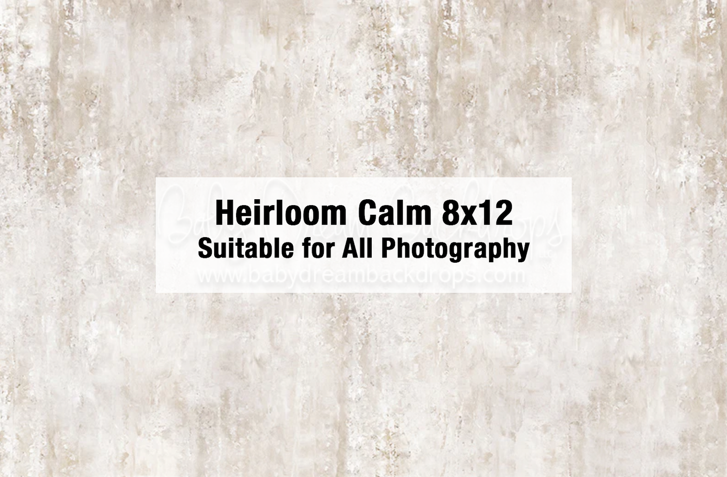 Neutral distressed texture photography backdrop by Baby Dream Backdrops, Heirloom Calm 8x12, suitable for all photography.