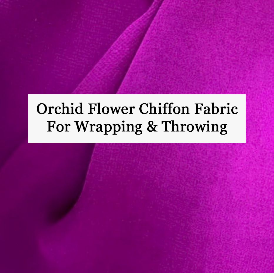 Vibrant orchid purple chiffon fabric for wrapping and throwing in maternity photography sessions.